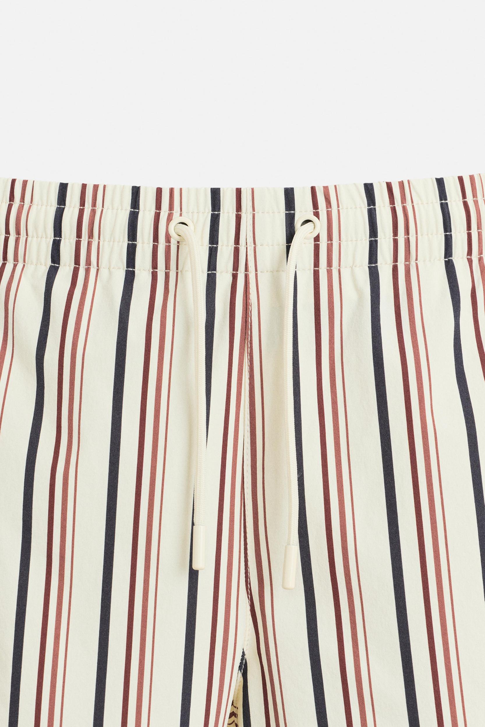 STRIPED MID-LENGTH SWIMSUIT Product Image