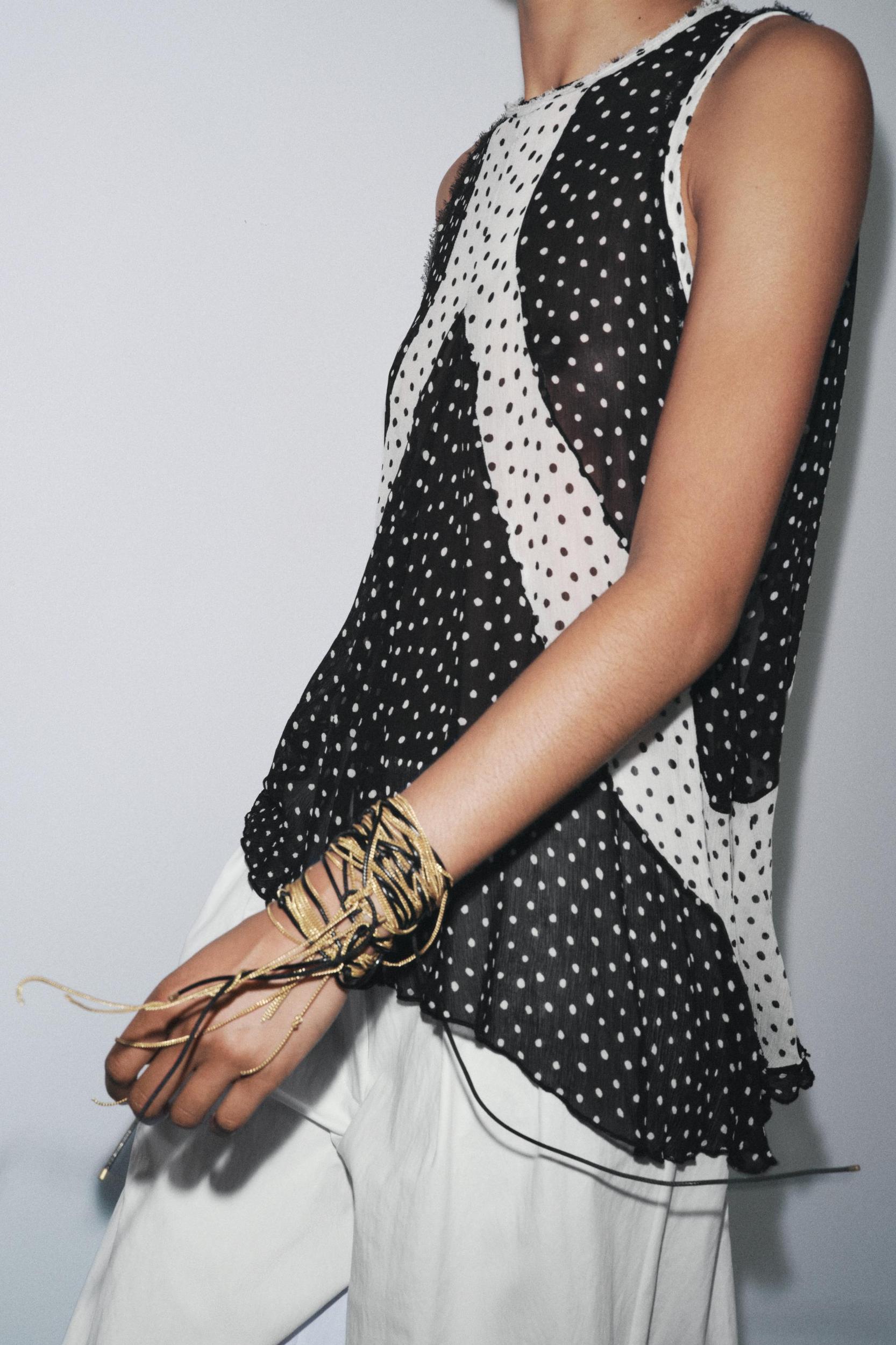 POLKA DOT TOP ZW COLLECTION Product Image