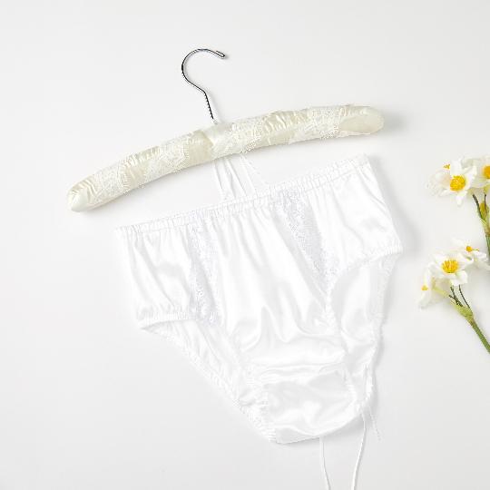 Silk French Knickers | Custom Size Handmade | Melon Shell | 19 Momme | Pure Mulberry Silk | Wedding Lingerie Product Image