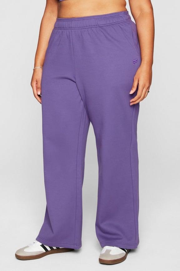Cozy Fleece Wide Leg Sweatpant Product Image