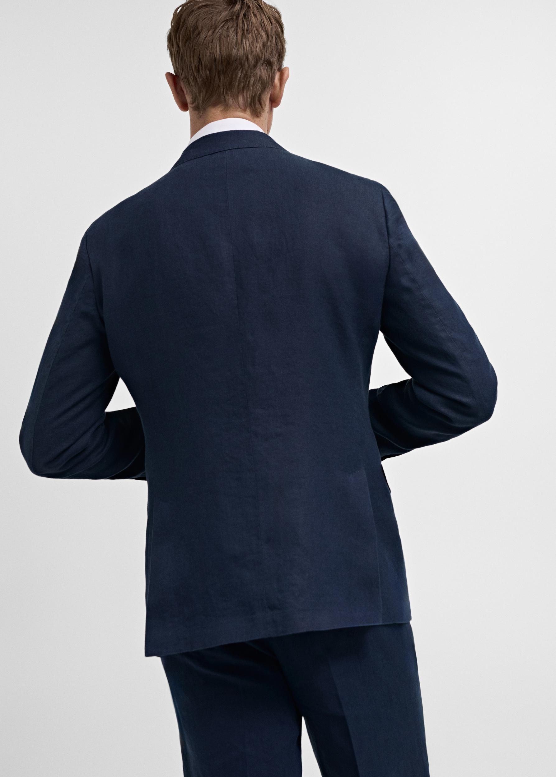 100% linen slim-fit suit jacket - Men | MANGO USA Product Image