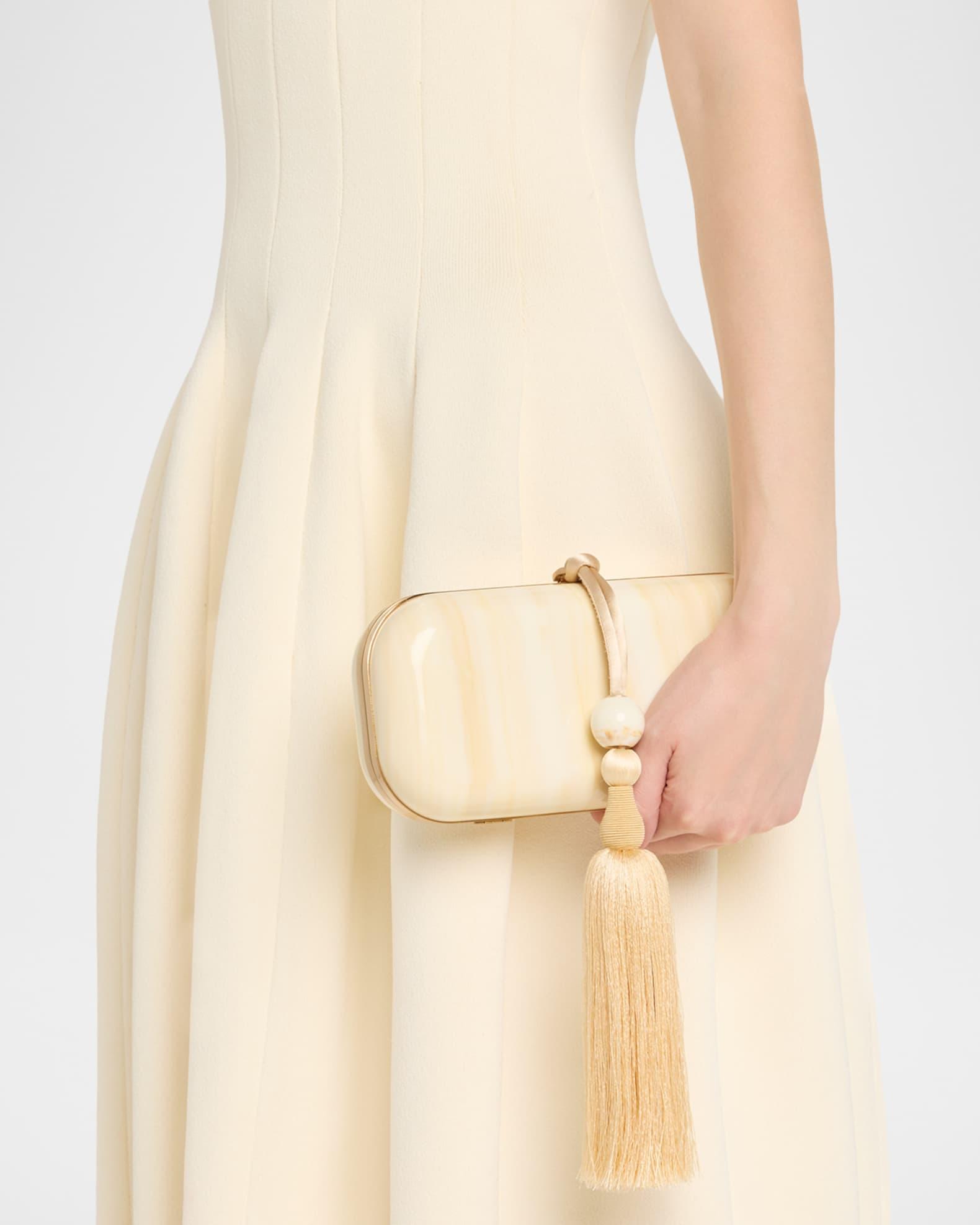 Yasmin Tasseled Acrylic Clutch Bag Product Image