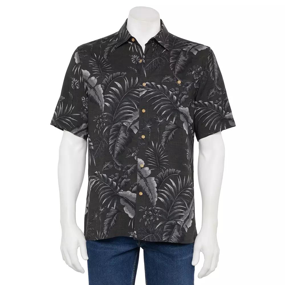 Men's Newport Blue Short Sleeve Button-Up Shirt, Size: Small, Black Product Image