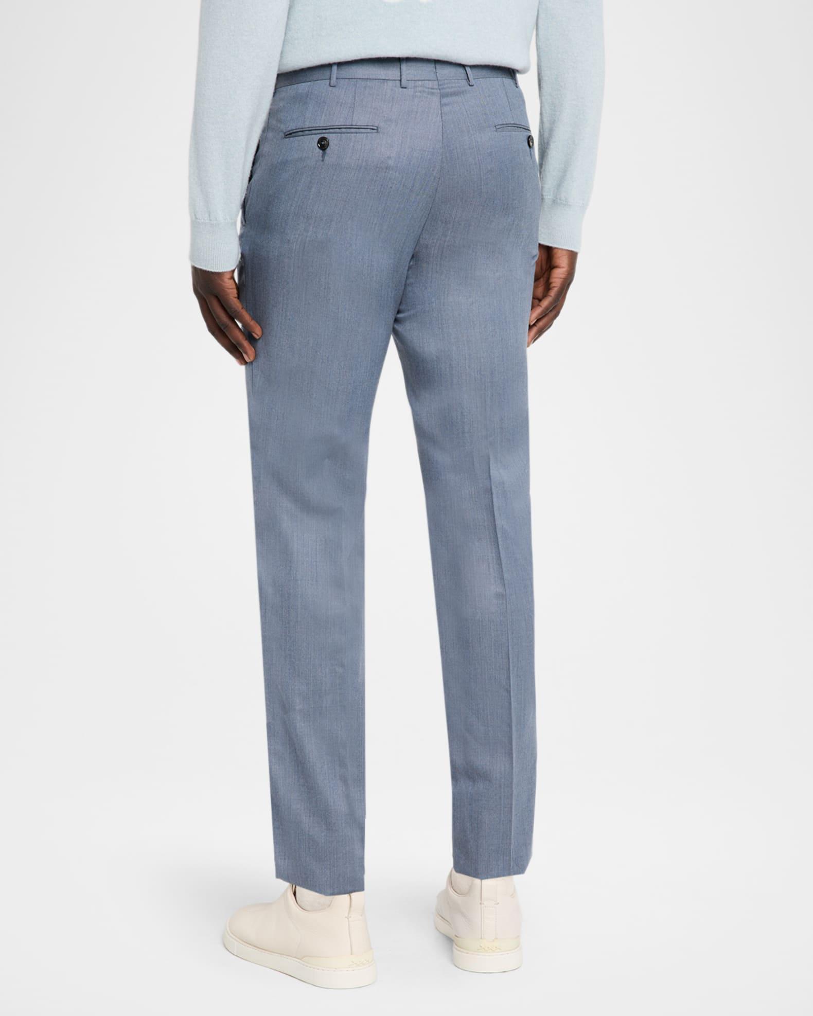 Men's Cavalry Twill Sharkskin Flat-Front Trousers Product Image