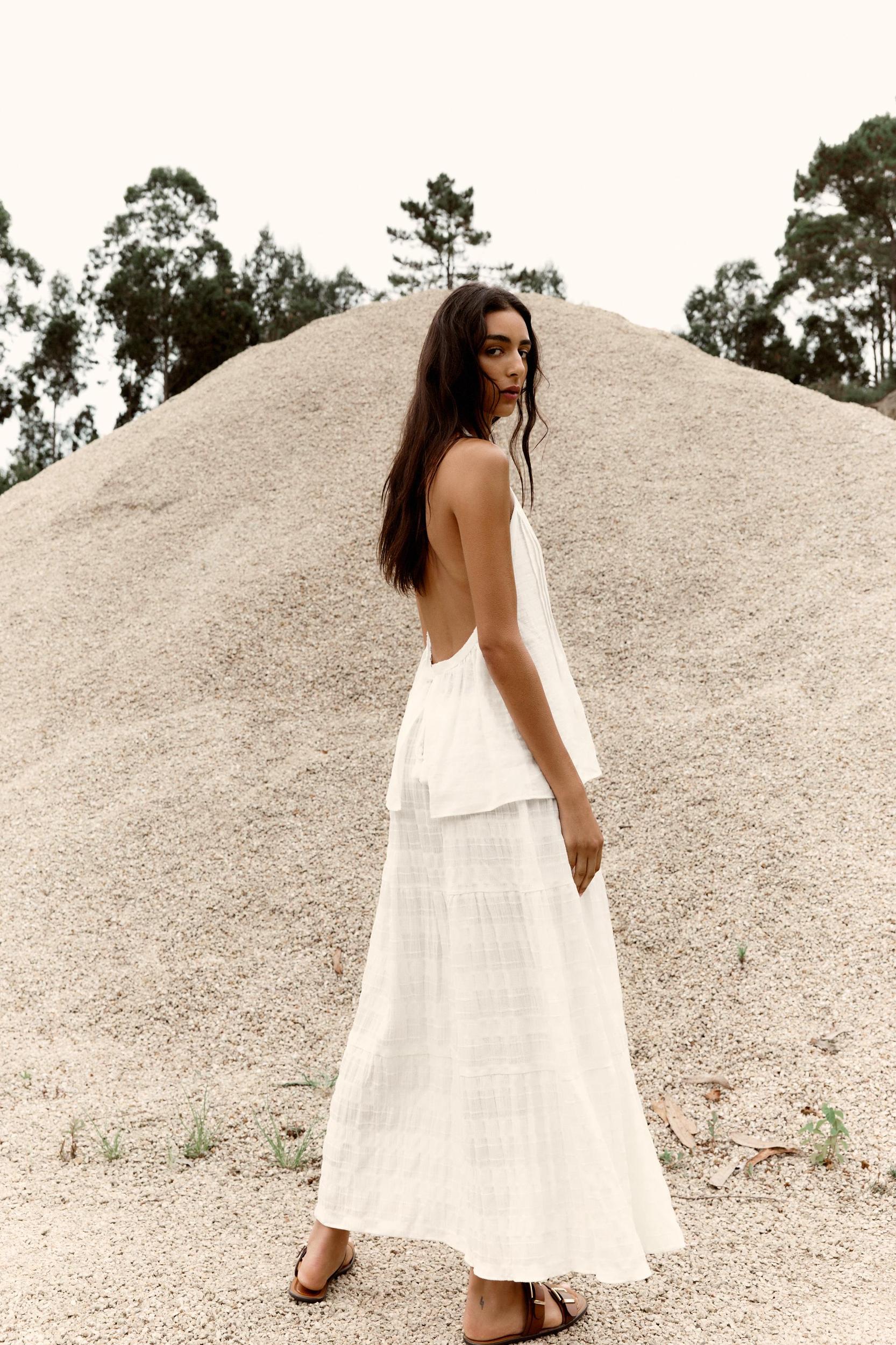 RUSTIC TIERED SKIRT Product Image