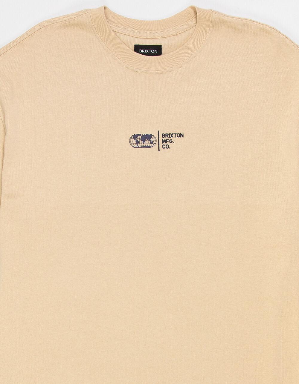 BRIXTON Union Mens Relaxed Heavyweight Tee - CREAM Product Image