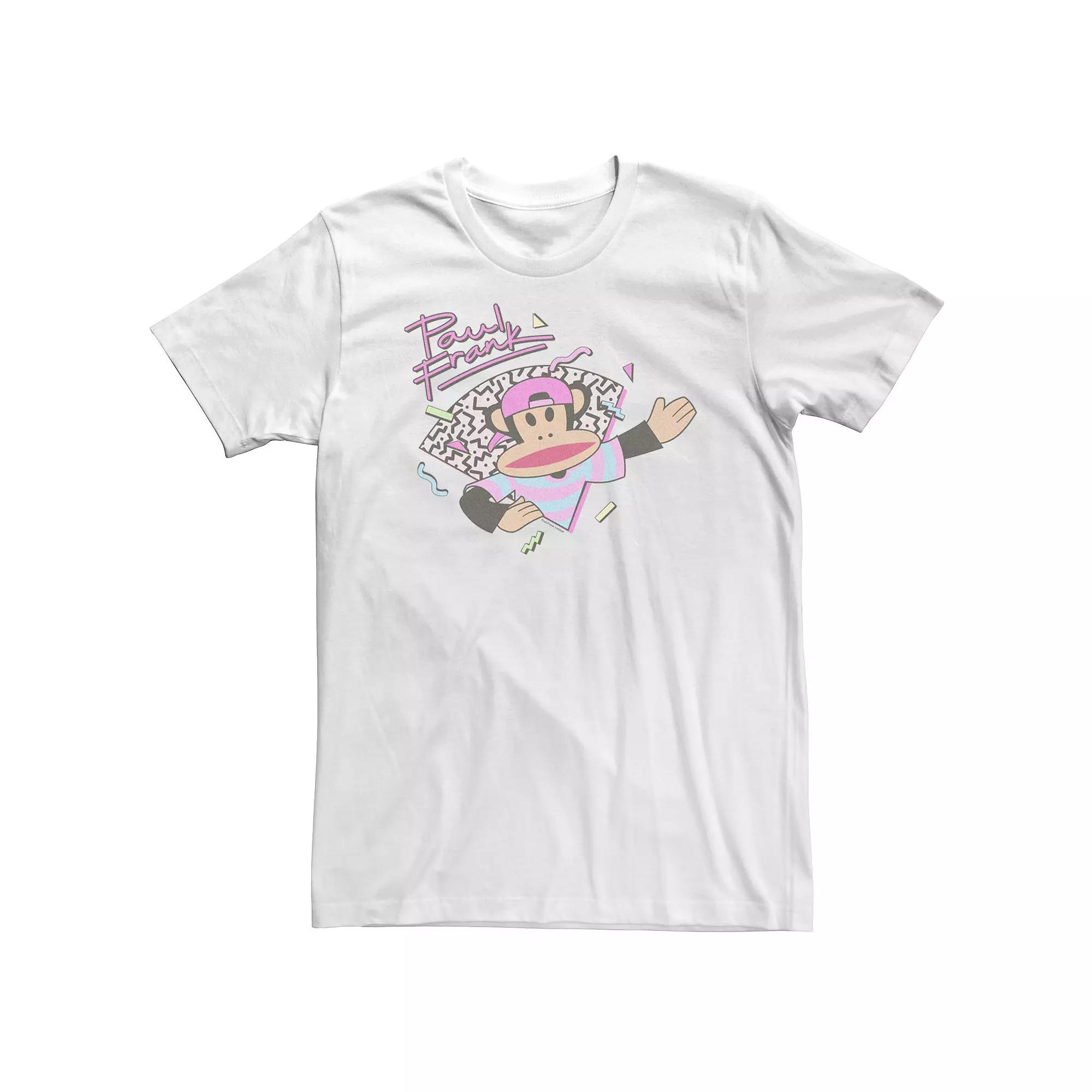 Big & Tall Paul Frank 90's Style Confetti Portrait Tee, Men's, Size: 3XL Tall, White Product Image