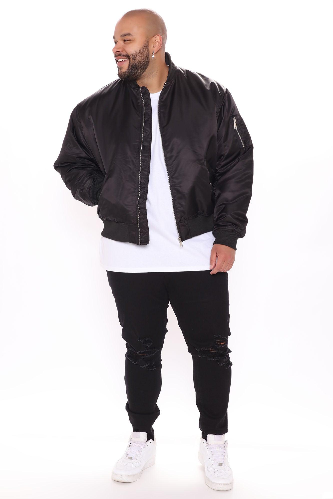 Classic Bomber Jacket - Black Product Image