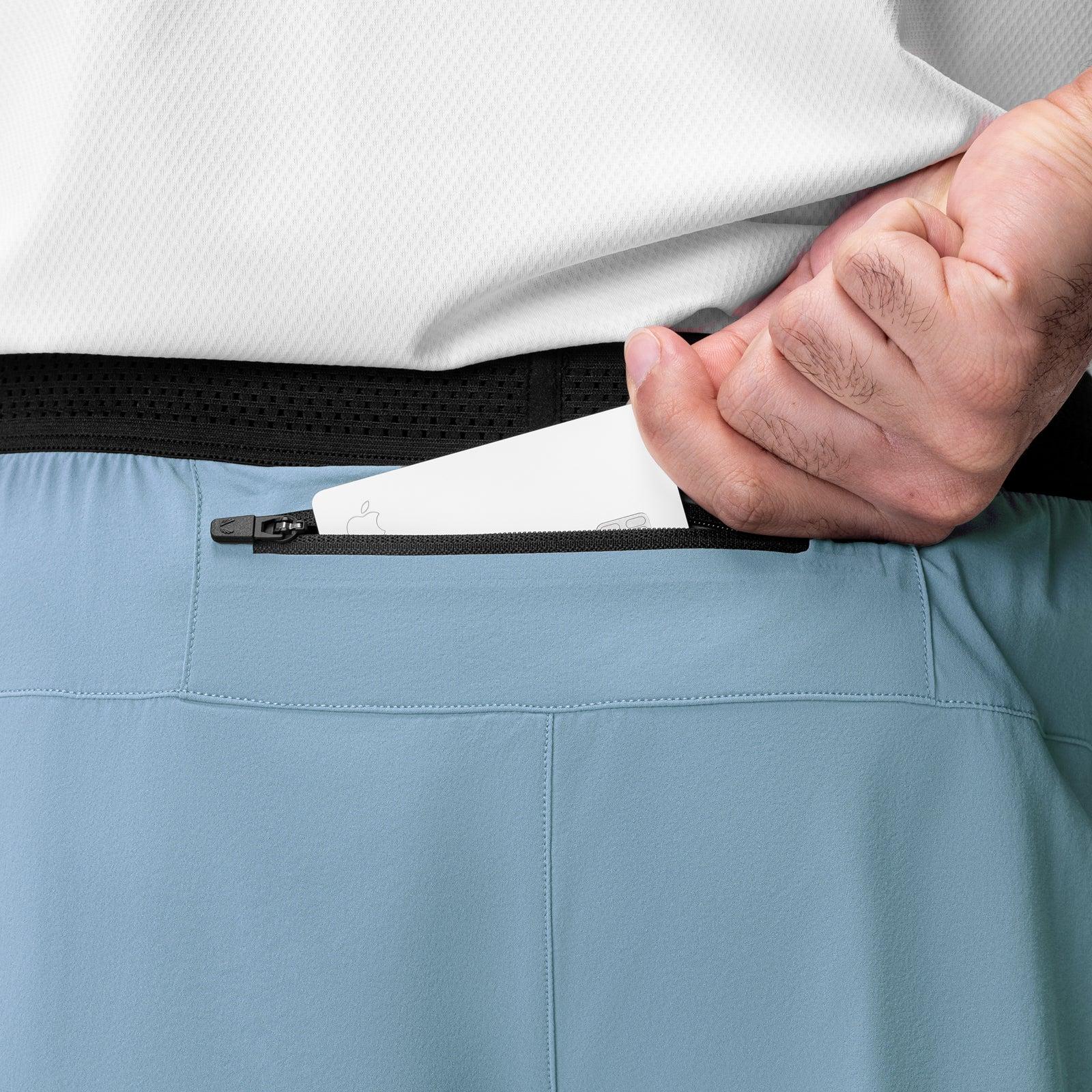 0953. Aerotex™ Hybrid Liner Short - Light Sky Male Product Image