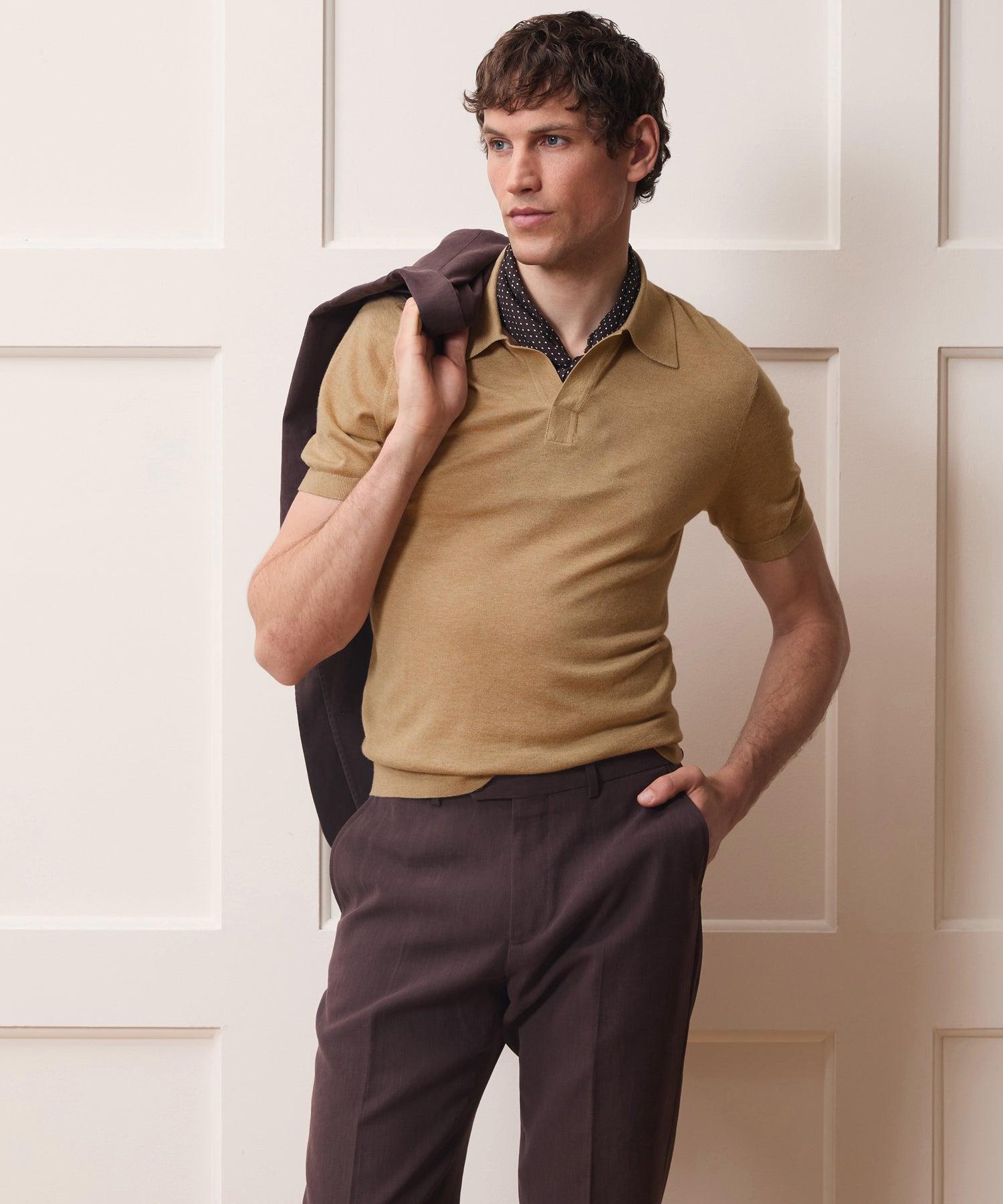 Silk-Cashmere Montauk Sweater Polo Product Image