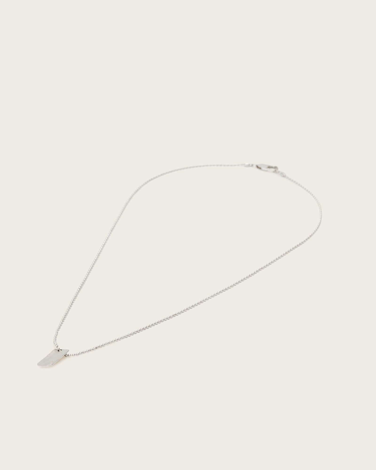 Lia Chunky Necklace WARM SILVER | ALLSAINTS US Product Image