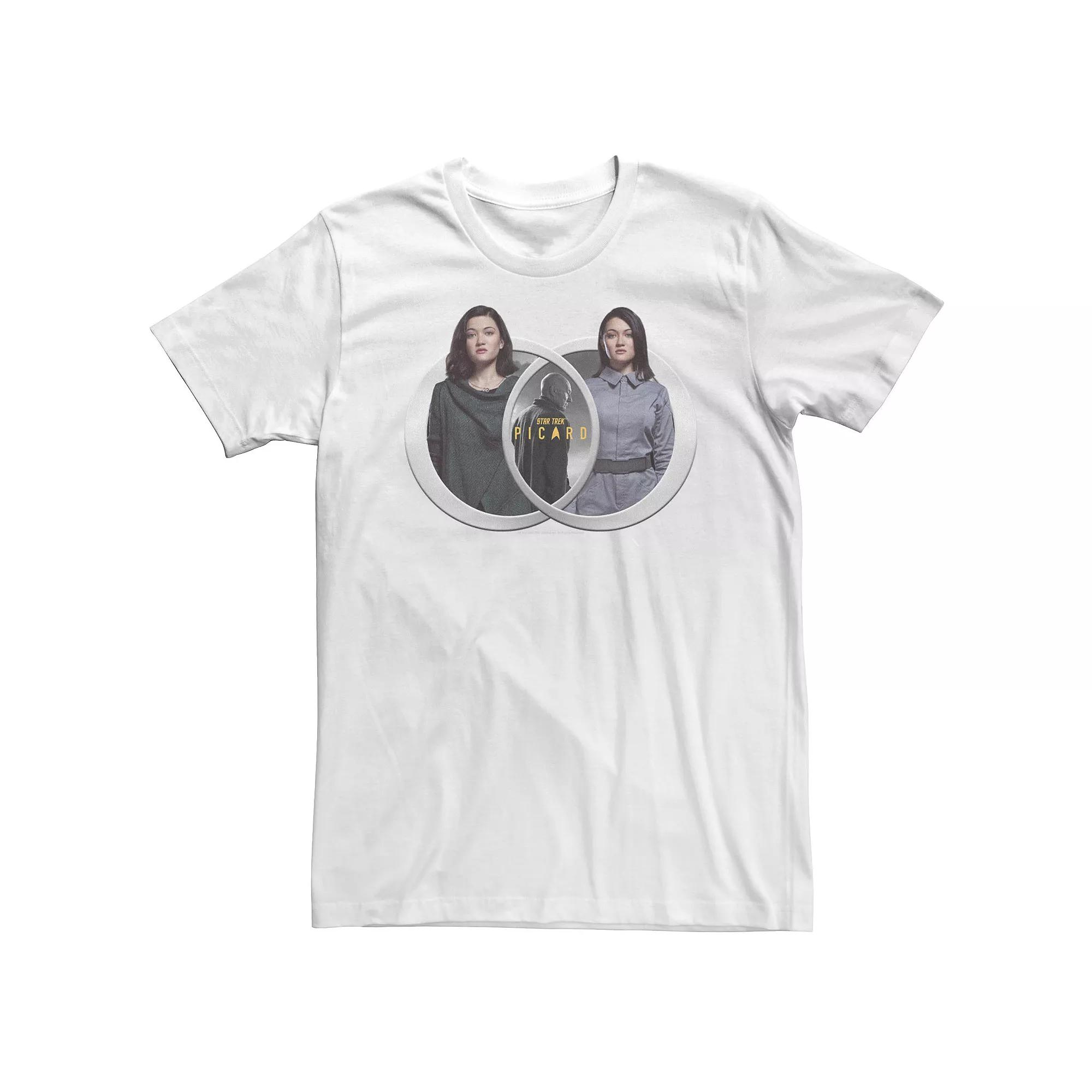 Big & Tall Star Trek: Picard, Dahj & Soji Asha Portrait Tee, Men's,  Product Image