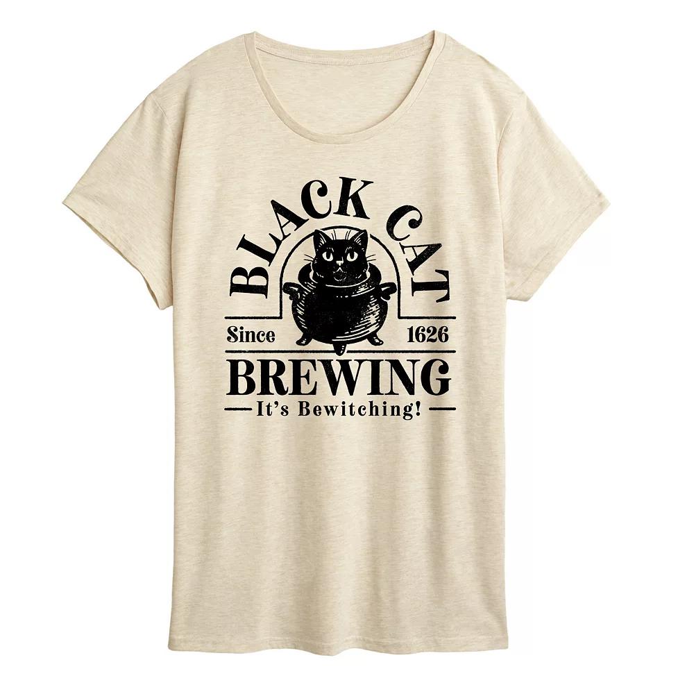 Women's Black Cat Brewing Graphic Tee,  Product Image
