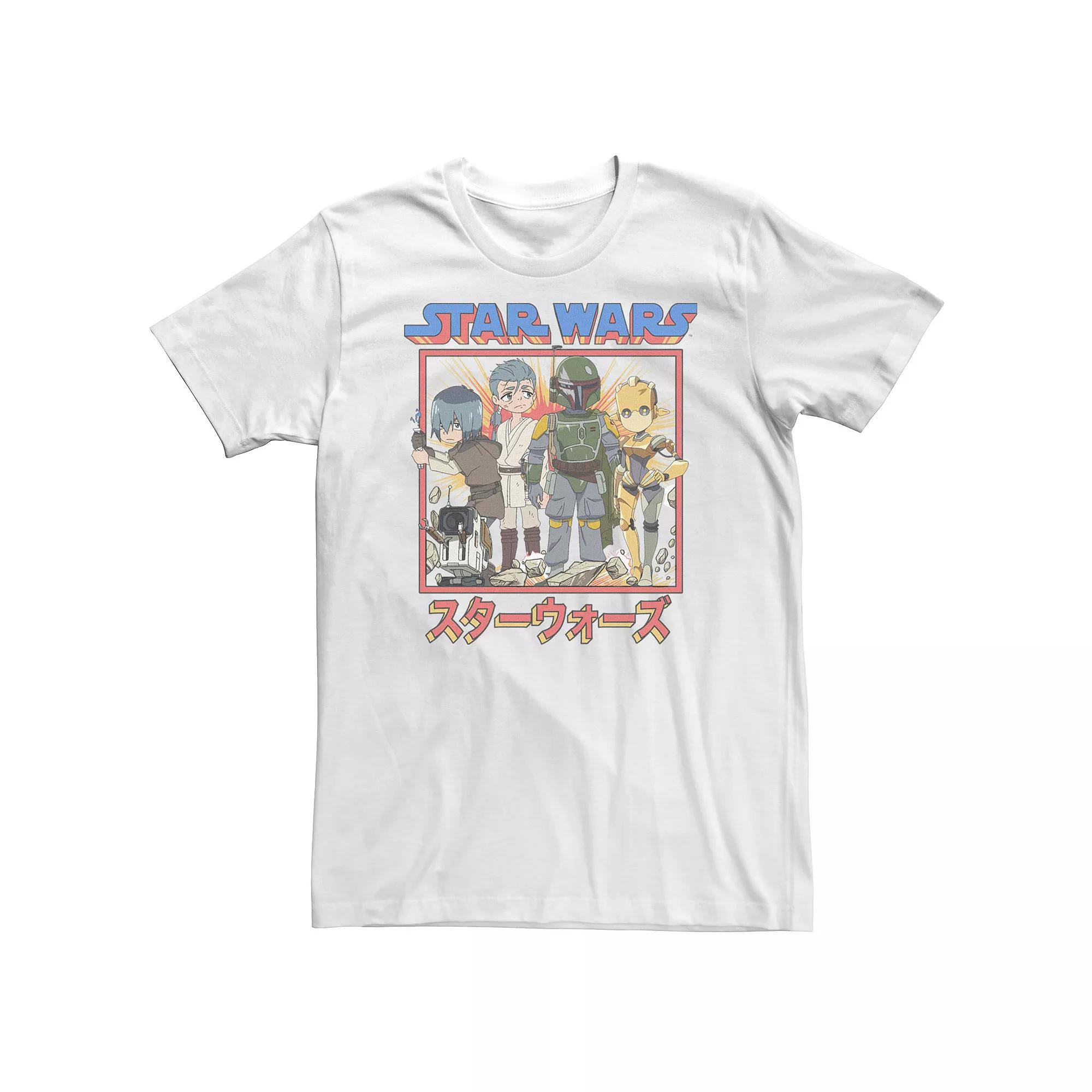 Big & Tall Star Wars: Visions Anime Group Poster Tee, Boy's,  Product Image