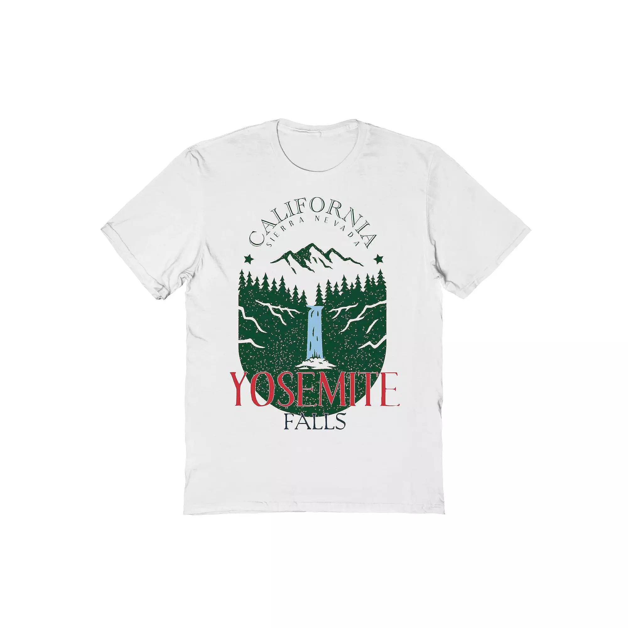 Men's Country Parks Yosemite Falls Graphic Tee, Size: Medium, White Product Image