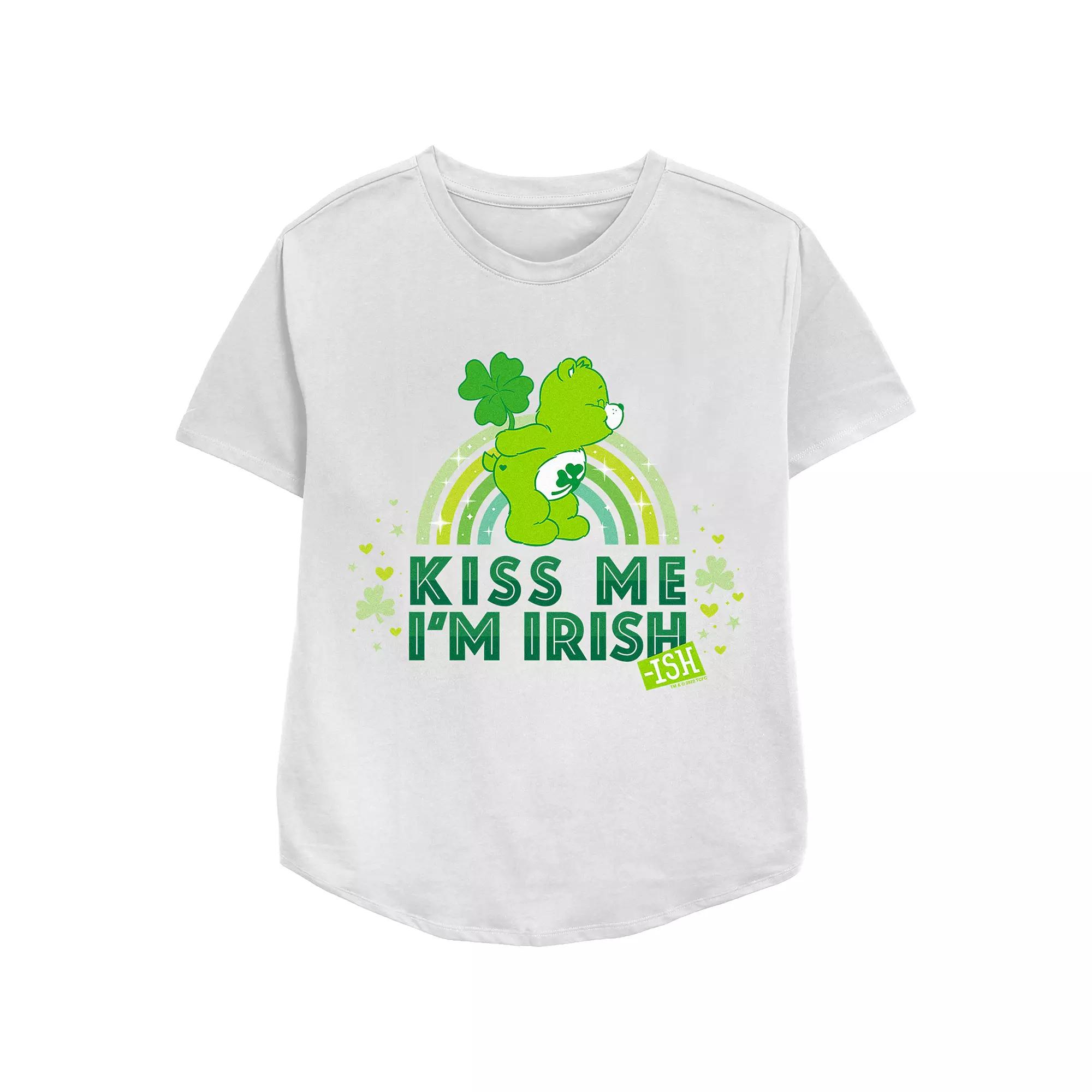 Women's Care Bears Kiss Me I'm Irish Graphic Tee, Girl's,  Product Image