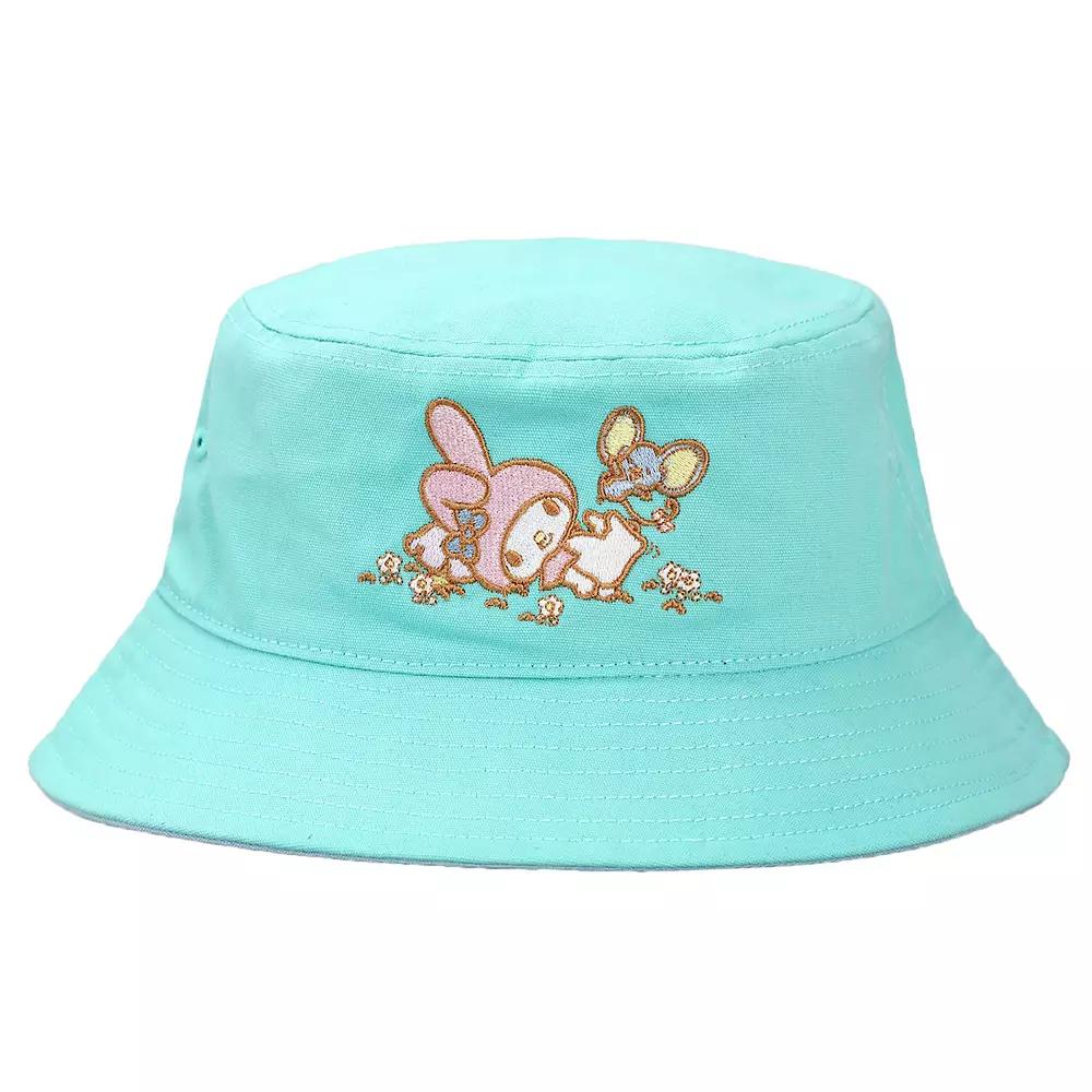 Women's Hello Kitty My Melody Canvas Bucket Hat, Green Product Image