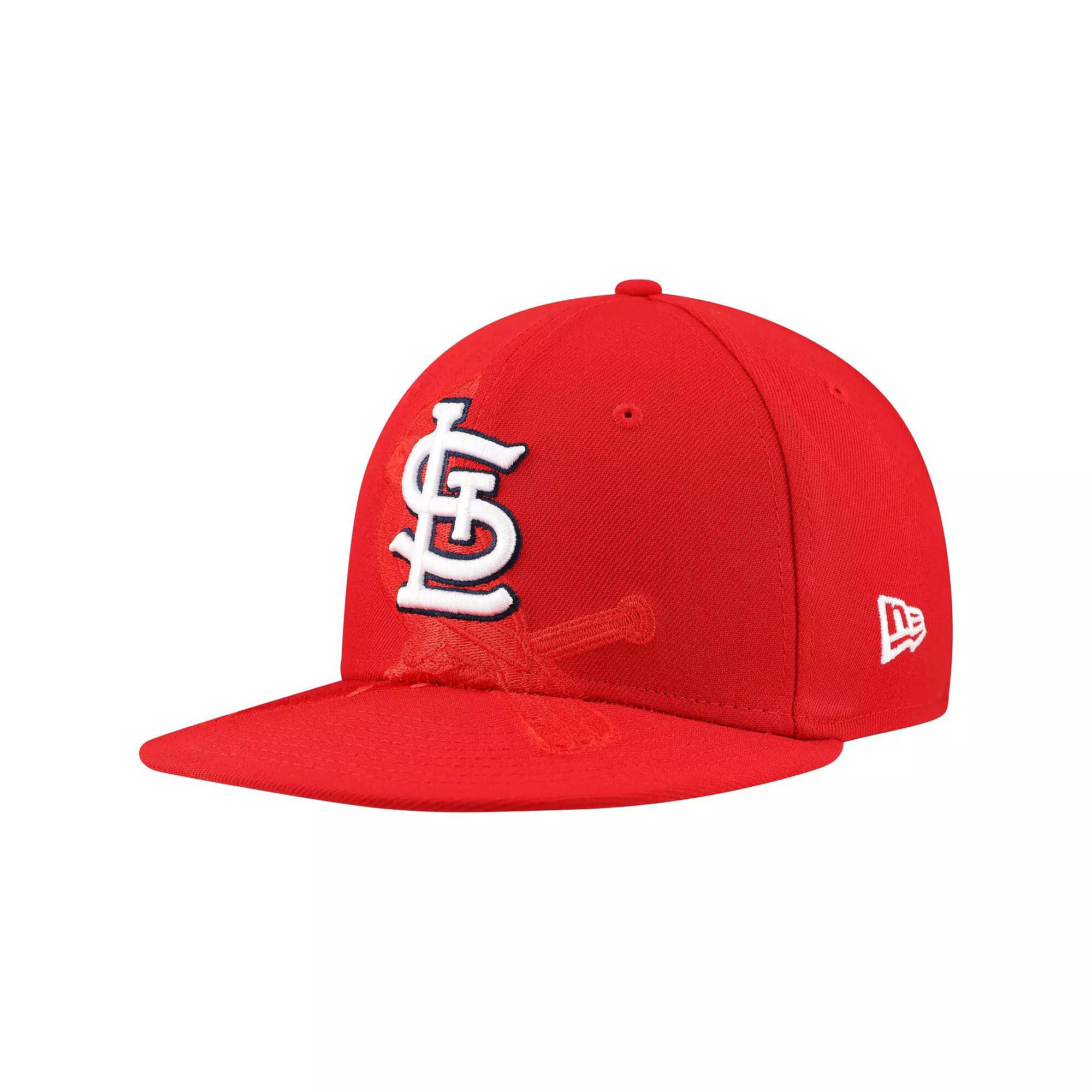 Men's New Era Red St. Louis Cardinals Shadow Logo 59FIFTY Fitted Hat,  Product Image