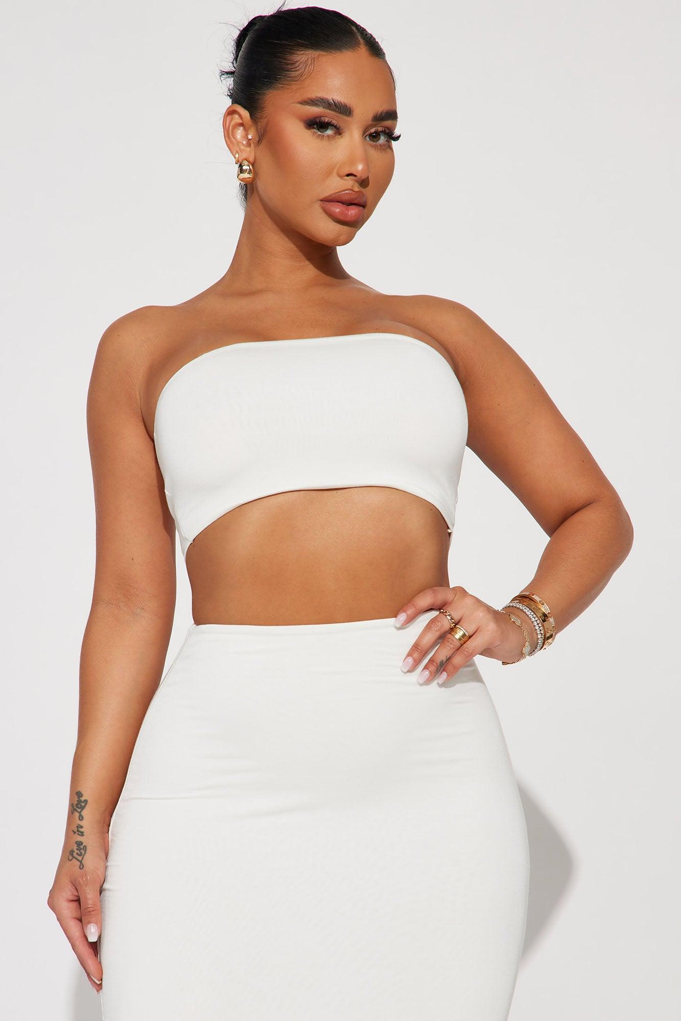 Another Time Double Lined Skirt Set - Ivory Product Image