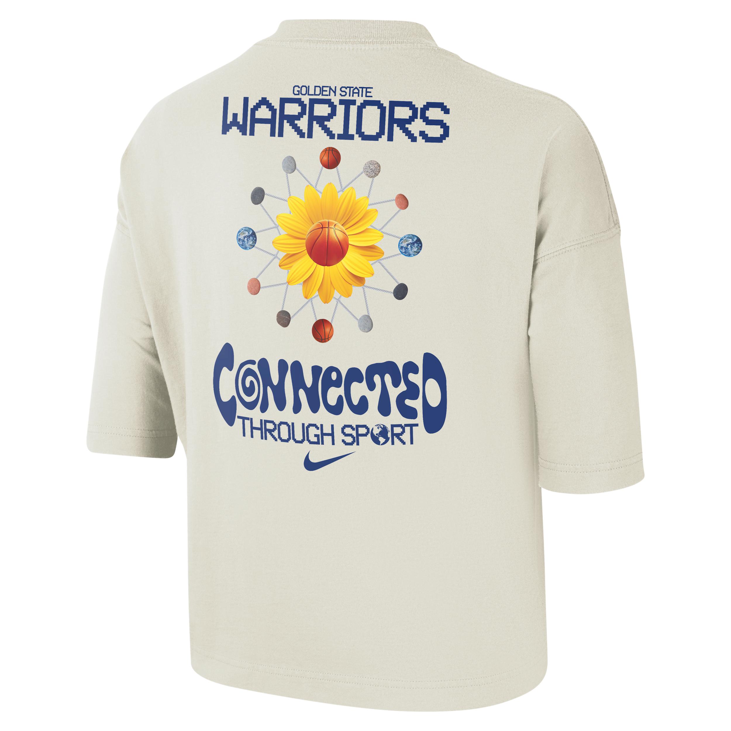 Golden State Warriors Courtside Nike Womens NBA Boxy T-Shirt | HQ1408-901 Product Image