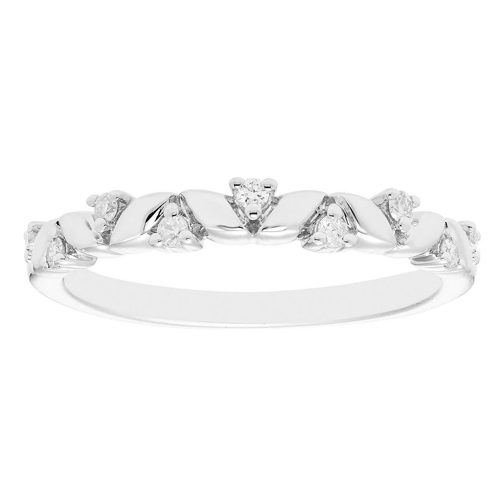 Boston Bay Diamonds Sterling Silver 1/5 Carat T.W. Diamond Ring, Women's,  Product Image