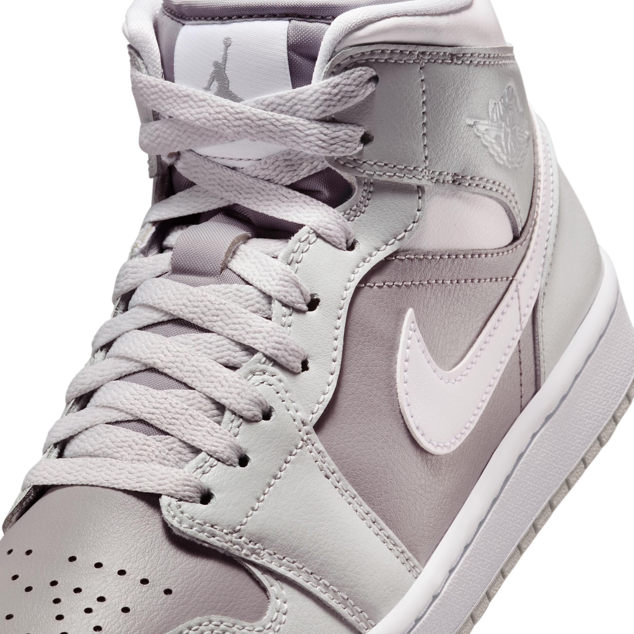 Jordan Womens Jordan AJ 1 Mid - Womens Basketball Shoes Sail/Pink Product Image