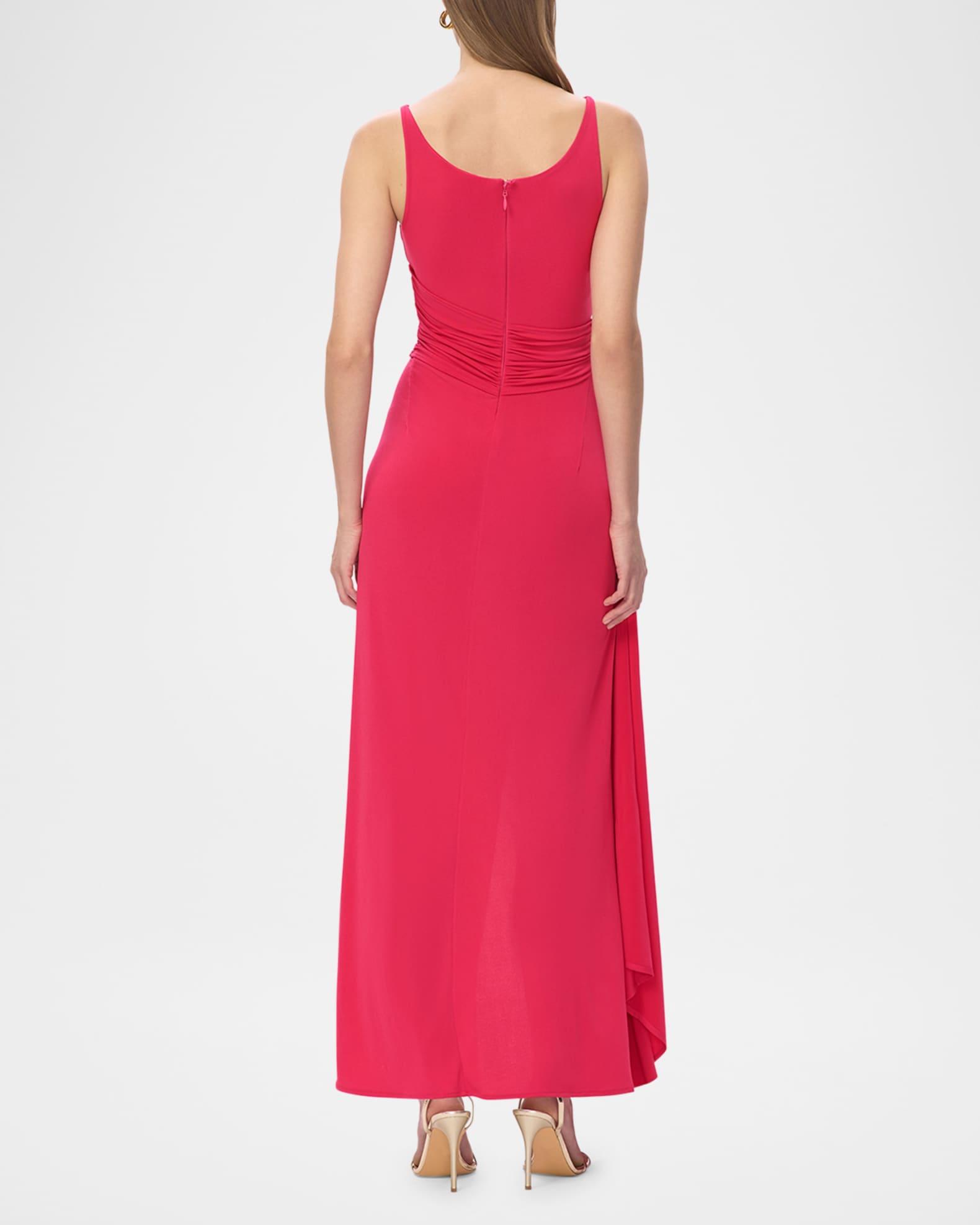 The Mila Draped Side-Slit Gown Product Image