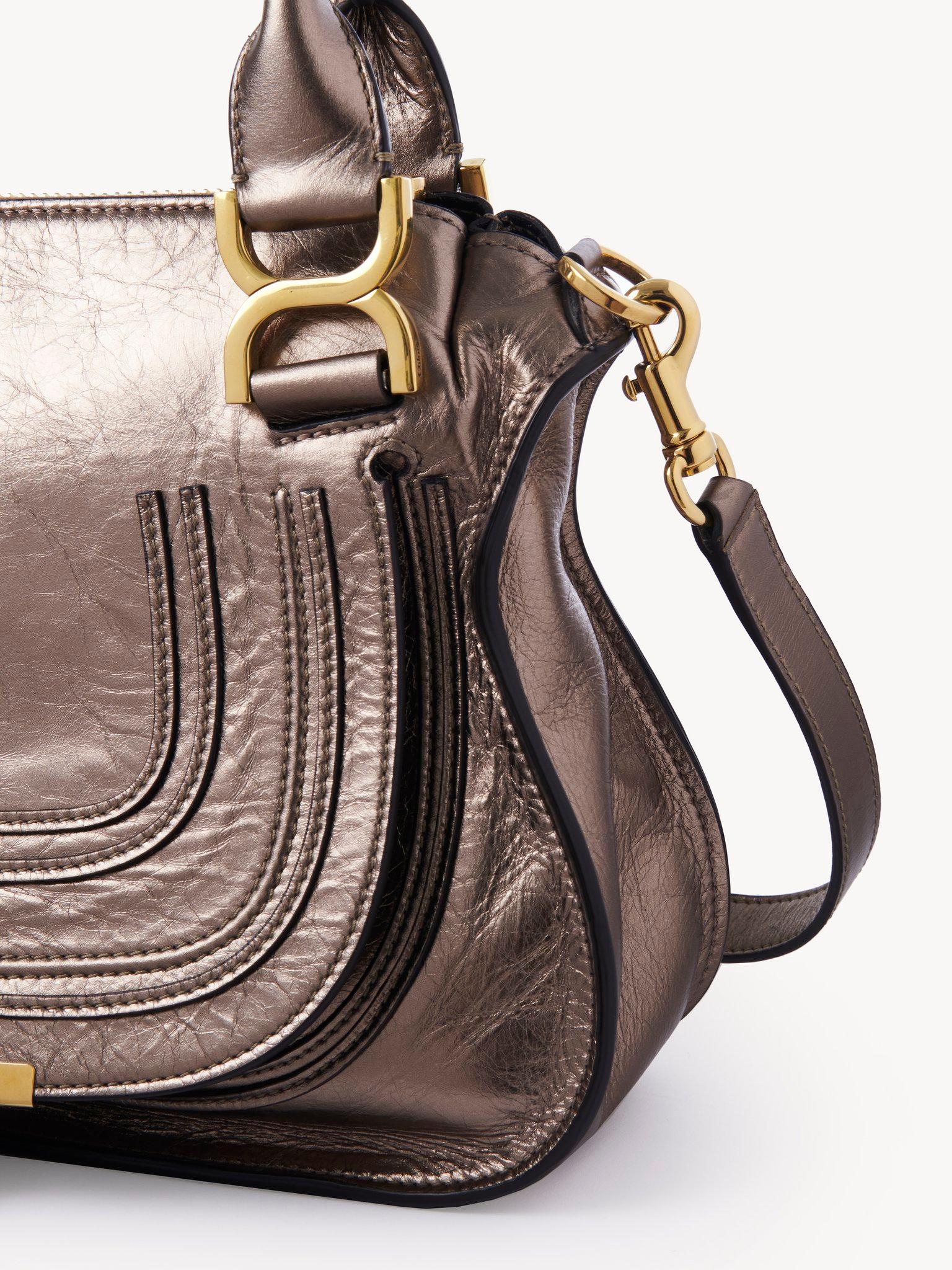 Small Marcie bag in metallized leather Product Image