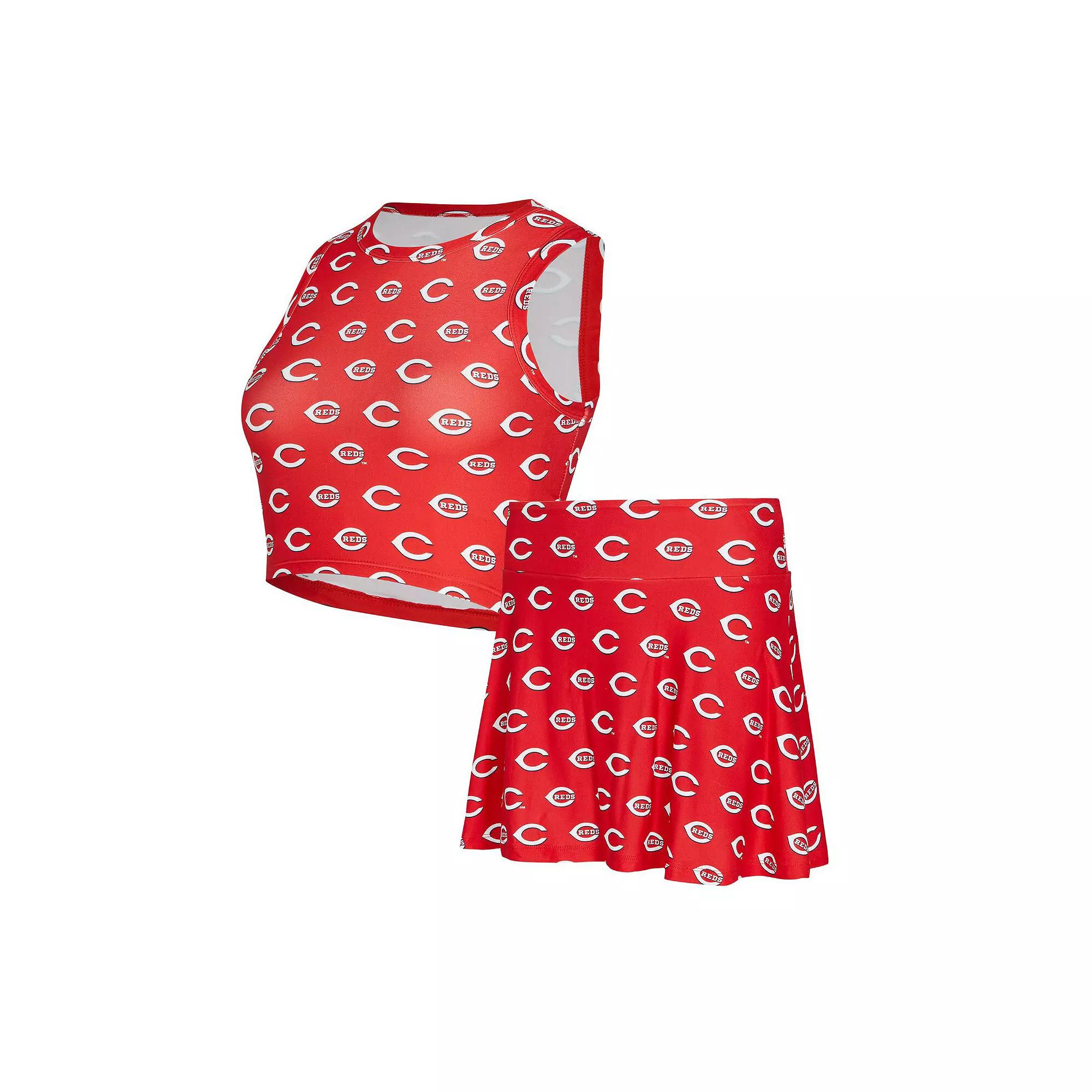 Women's Concepts Sport Red Cincinnati Reds Knit Tank Top & Skort Set,  Product Image
