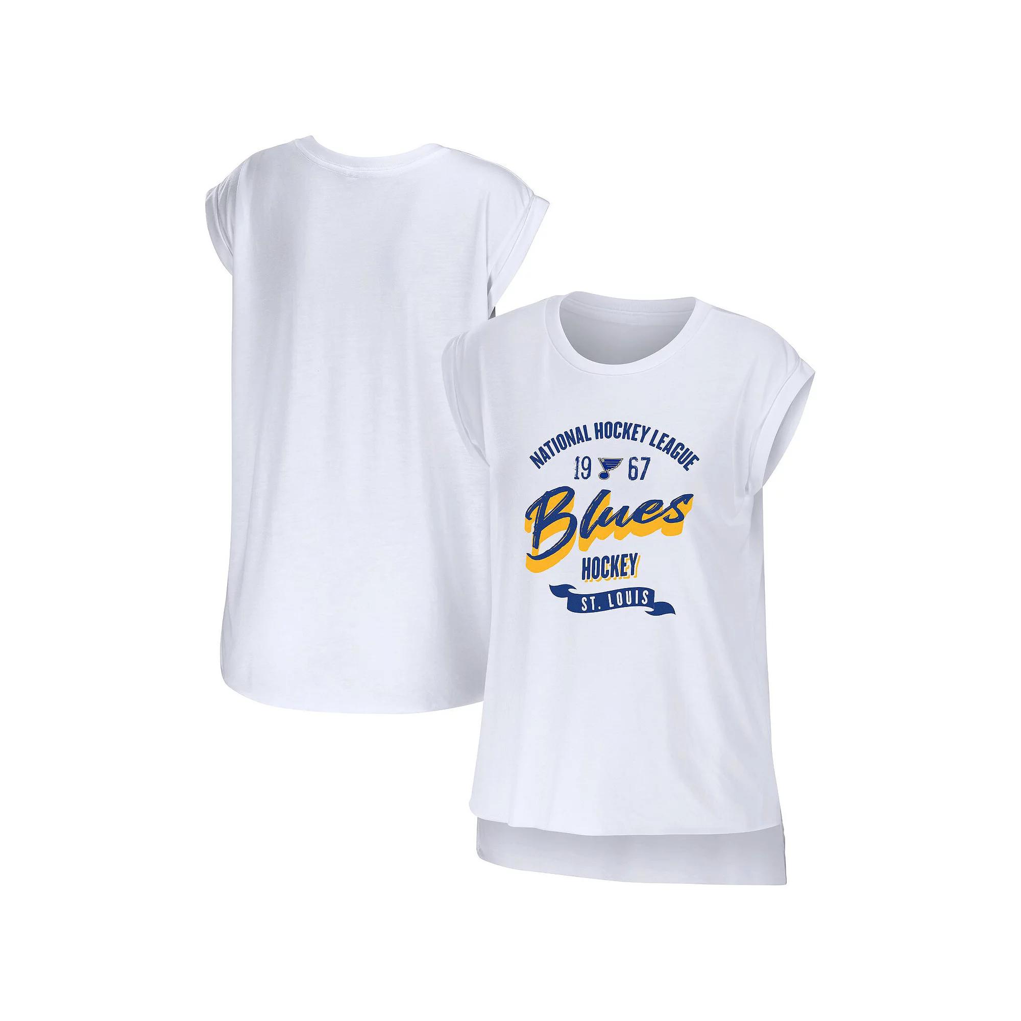 Women's WEAR by Erin Andrews White St. Louis Blues Domestic Tank Top,  Product Image