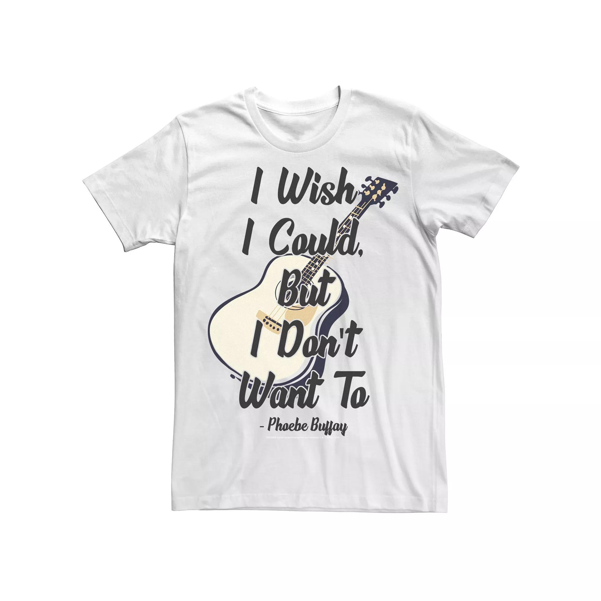 Men's Friends I Wish I Could But I Don't Want To Phoebe Quote Tee,  Product Image