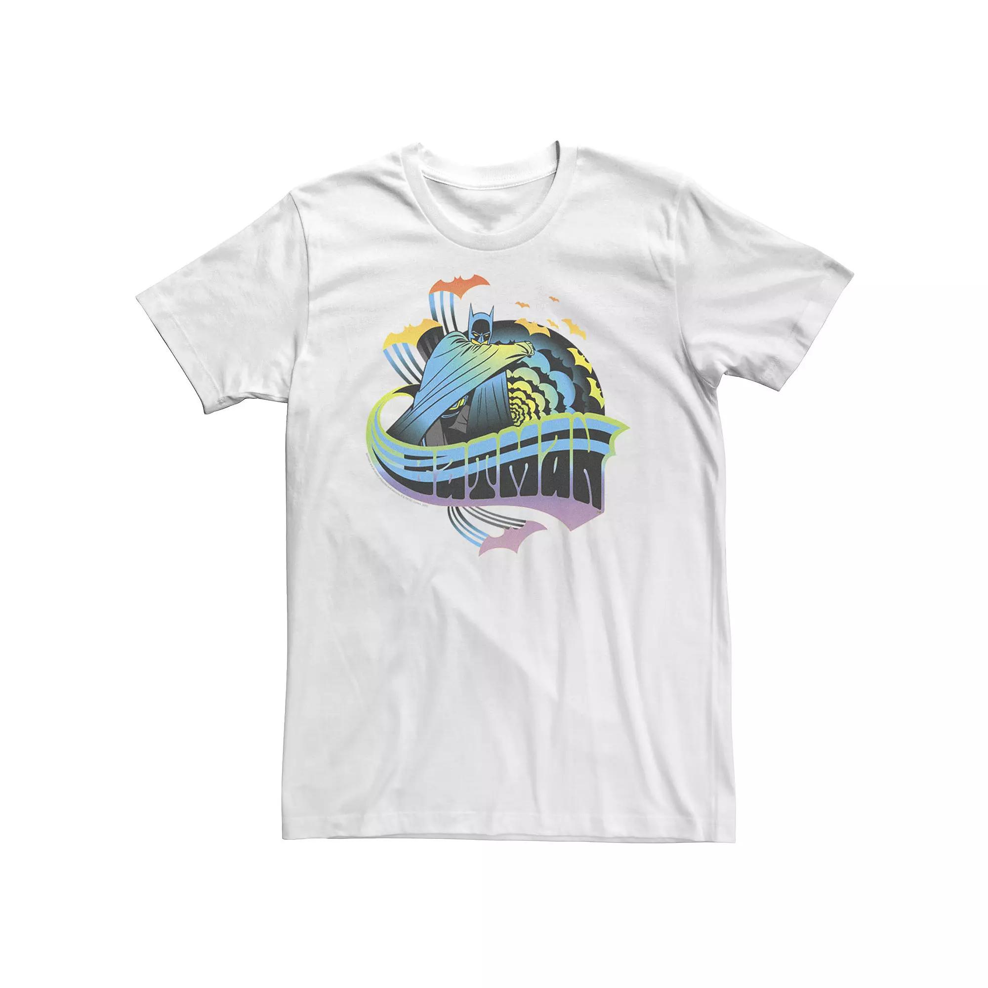 Big & Tall DC Comics Pride Batman Retro Rainbow Tee, Men's,  Product Image