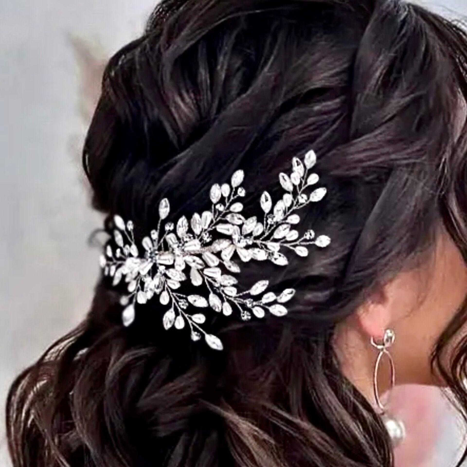 "Amandalee" - Pearl and Crystal Bridal Hair Comb Product Image