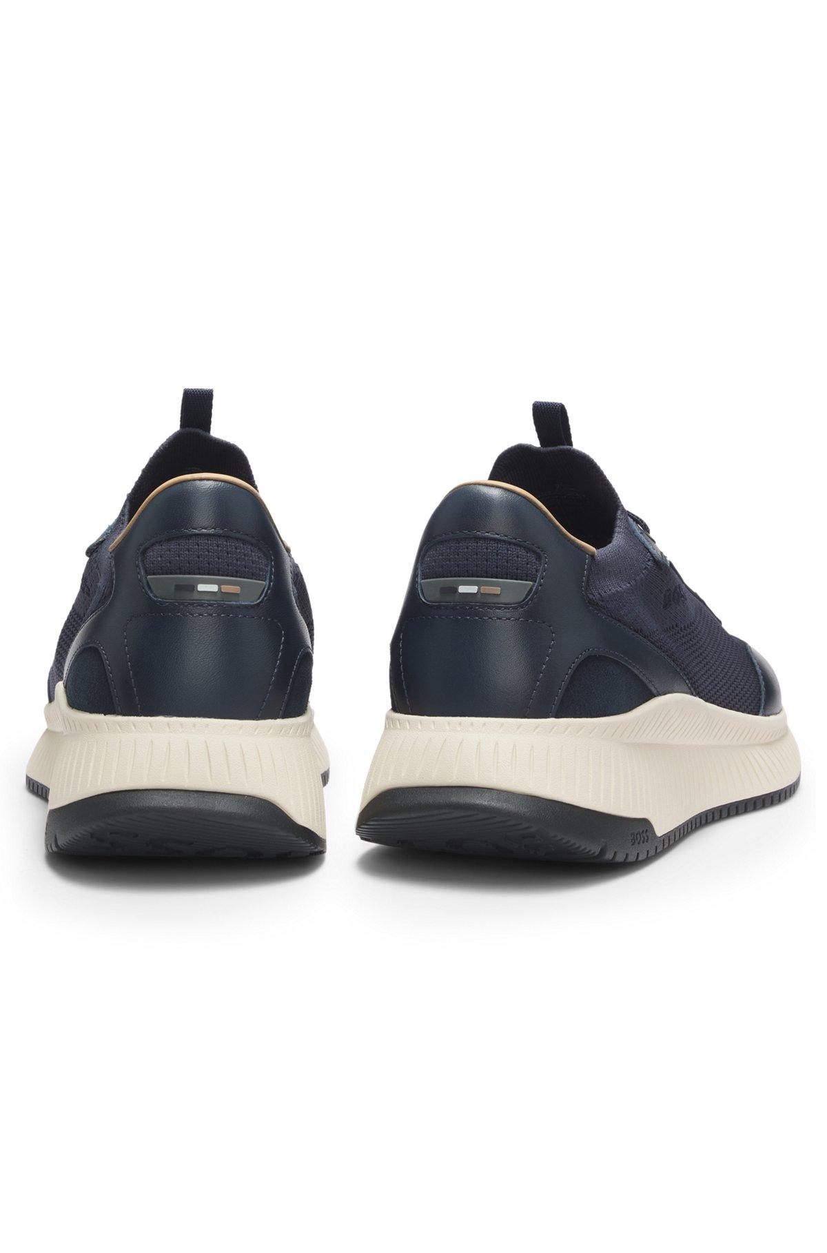 Low-top trainers with knitted uppers Product Image