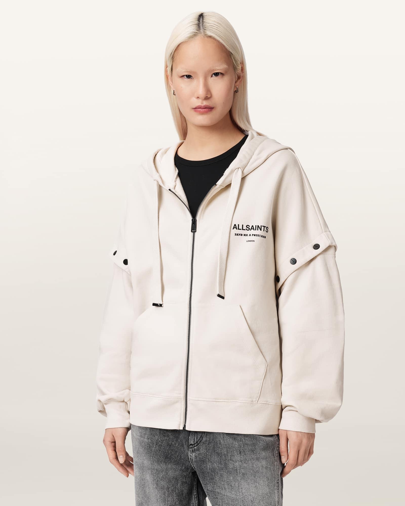 Dreamer Amphia Oversized Hoodie DUSK WHITE | ALLSAINTS US Product Image