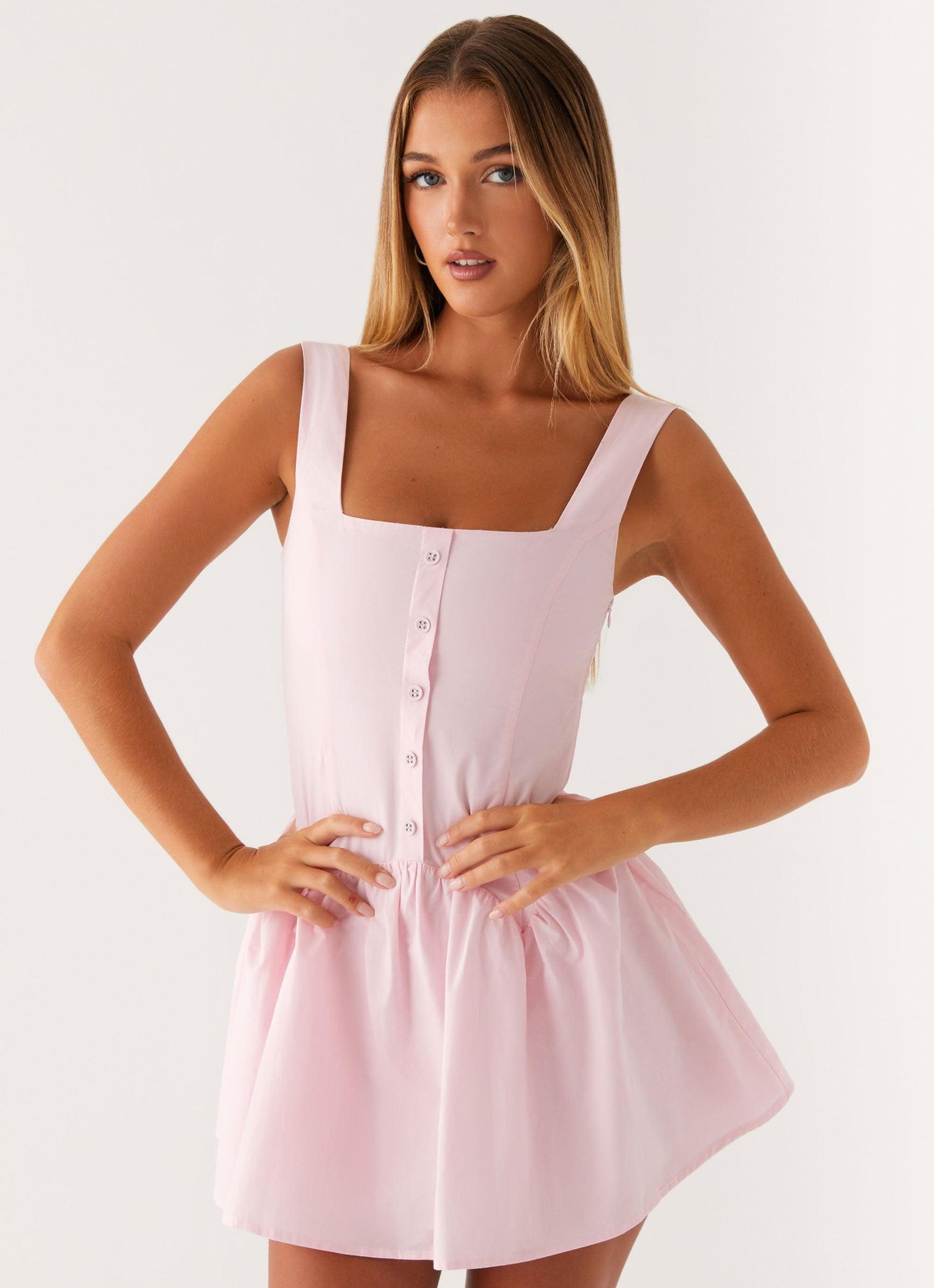 Genie Mini Dress - Pink Product Image