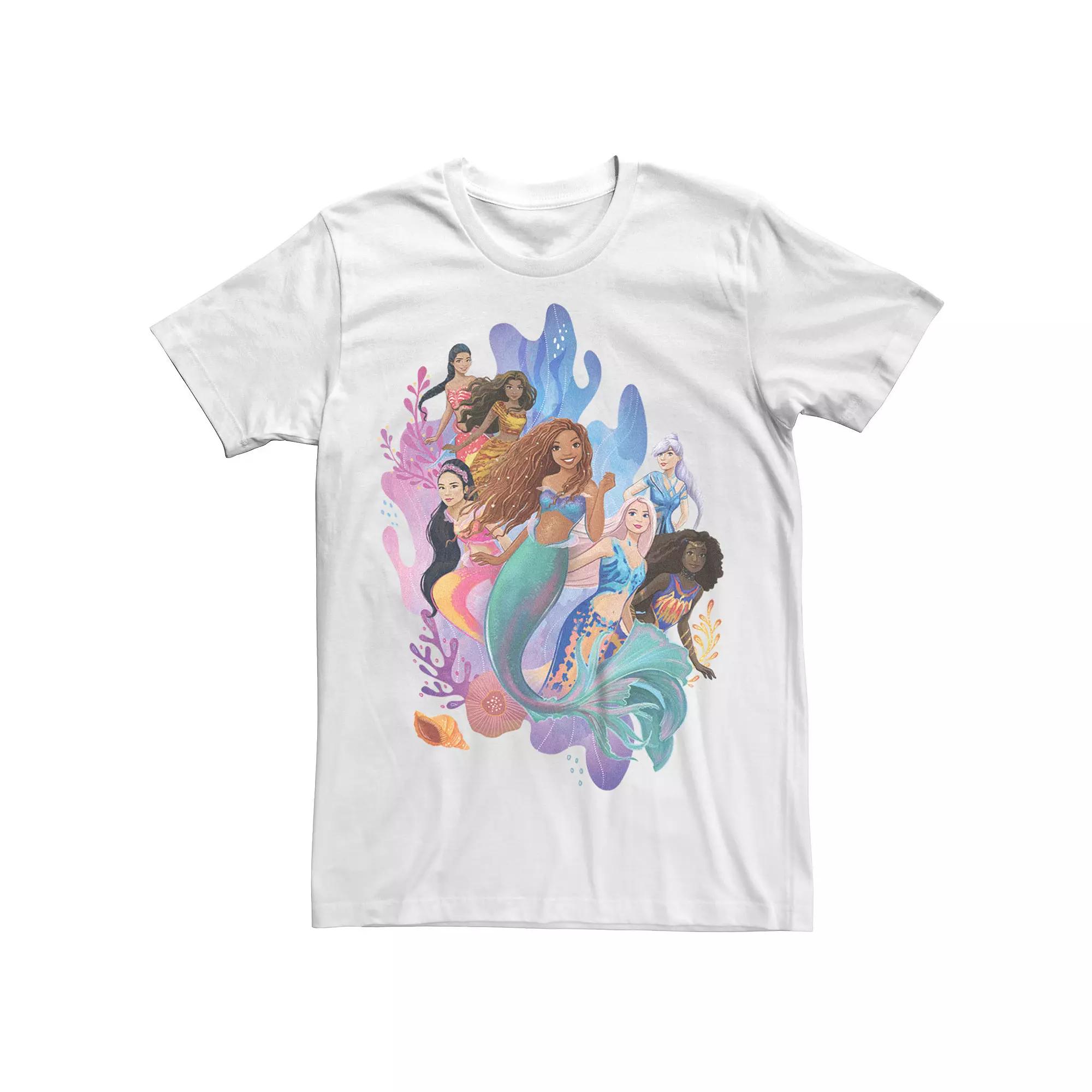 Disney's The Little Mermaid Big & Tall Live Action Mermaid Group Graphic Tee, Men's,  Product Image