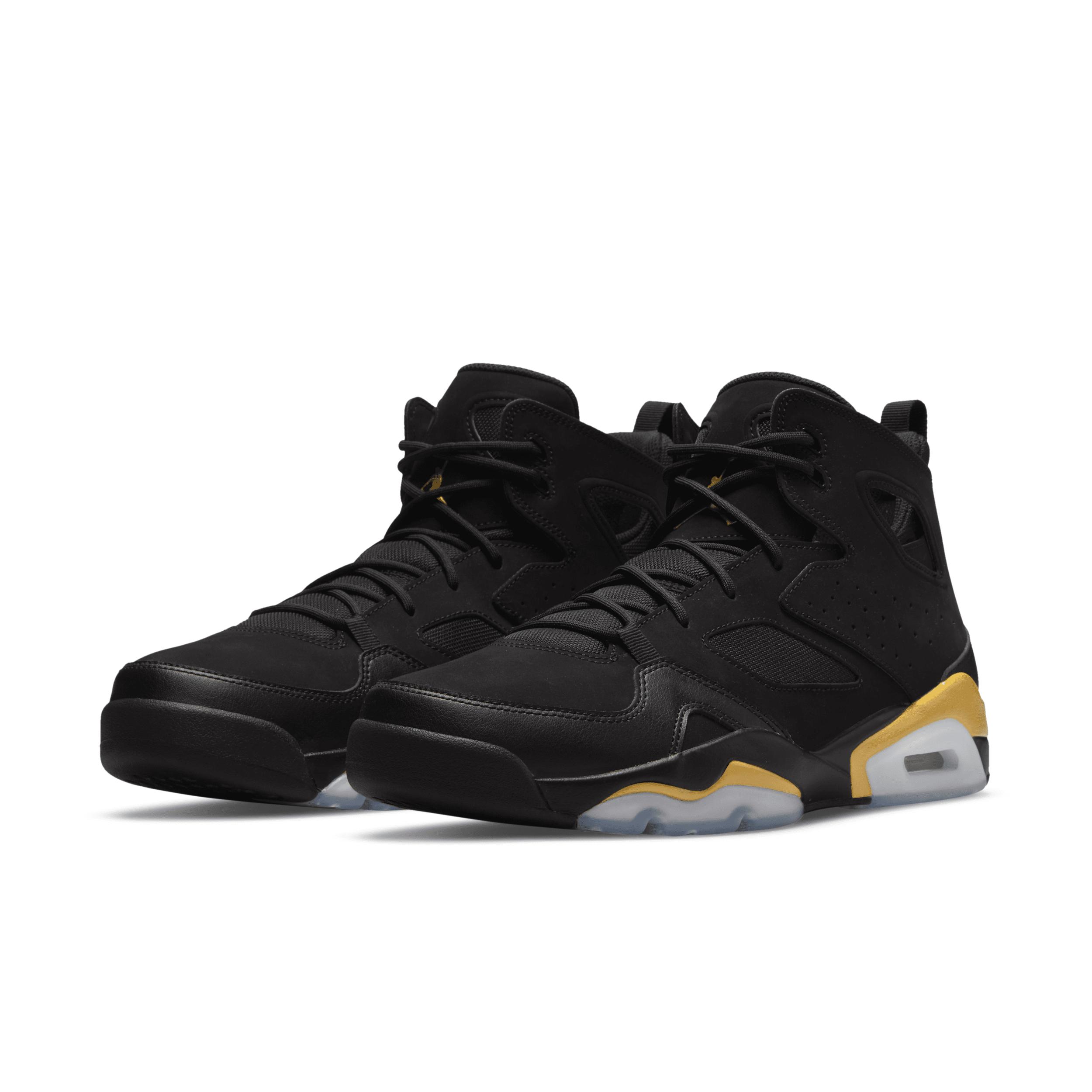 Jordan Mens Jordan Flight Club 91 - Mens Basketball Shoes Black/Gold Product Image