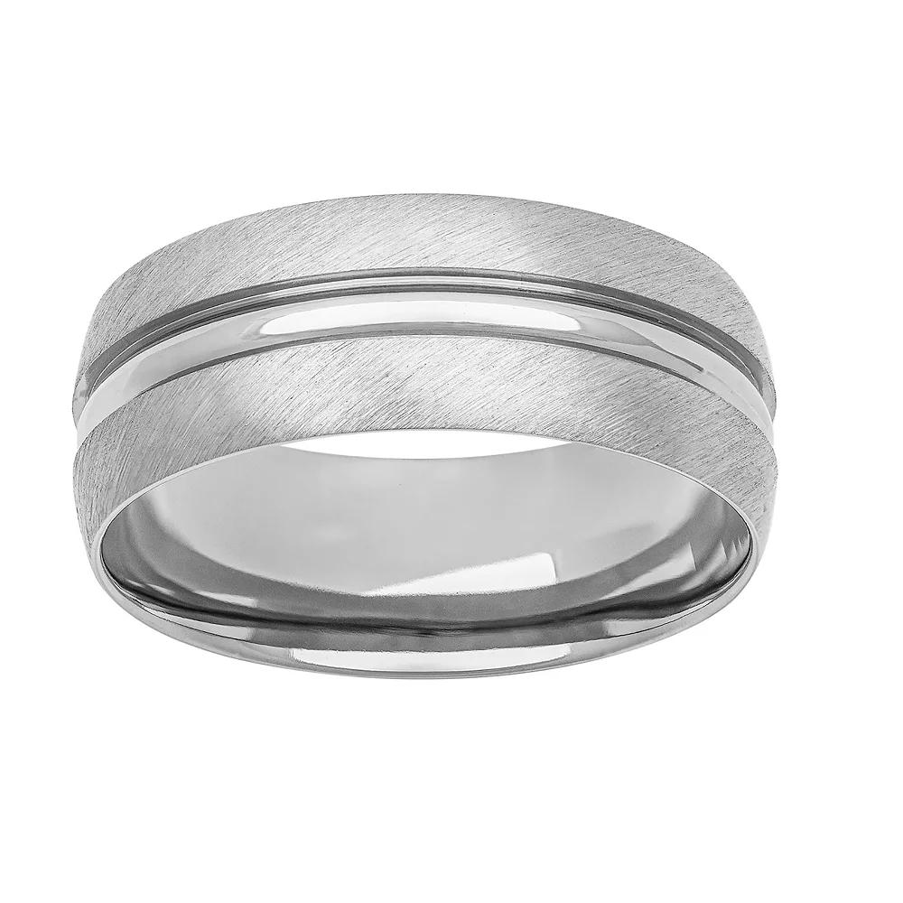 AXL Titanium 8 mm Comfort Fit Mens Band silver Product Image