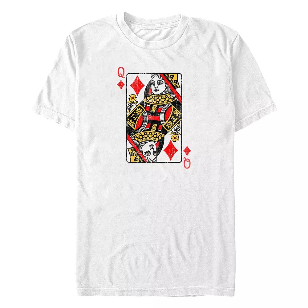 Big & Tall Queen Of Diamonds Card Graphic Tee, Men's,  Product Image