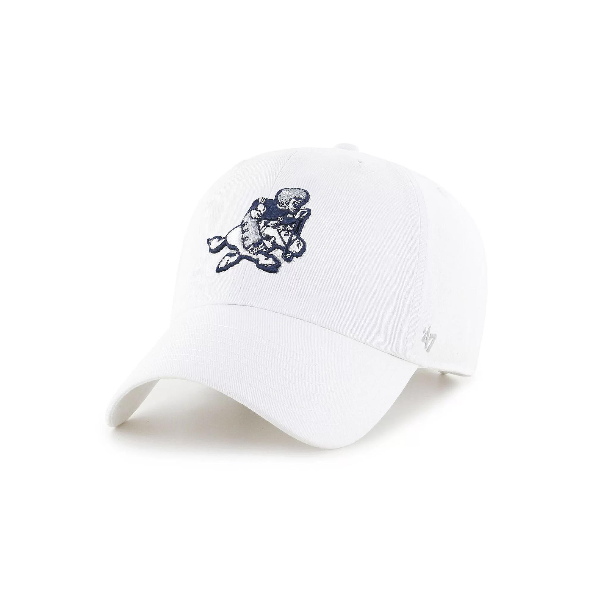 Men's '47 White Dallas Cowboys Retro Joe II Clean Up Adjustable Hat Product Image