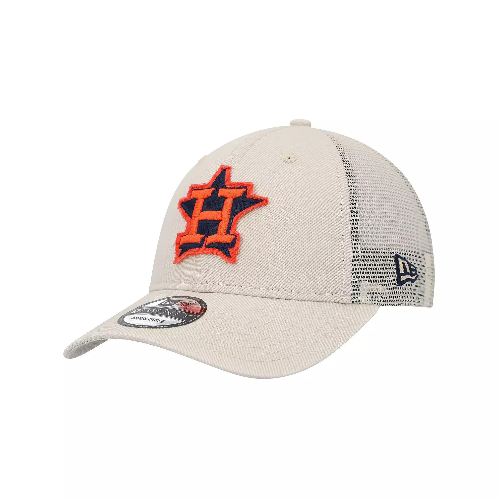 Men's New Era Stone Houston Astros Game Day 9TWENTY Adjustable Trucker Hat, Team Product Image