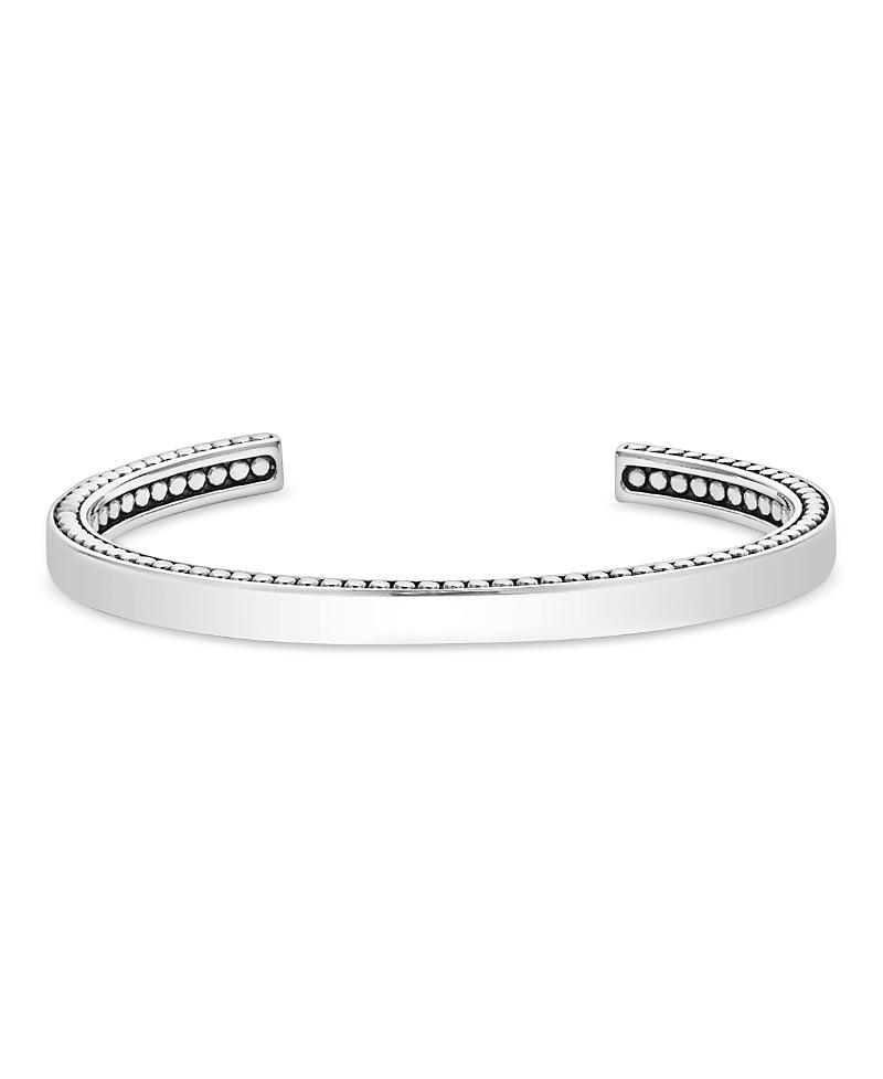 LAGOS Men's Anthem Sterling Silver Caviar Cuff Bracelet at Nordstrom,  Product Image