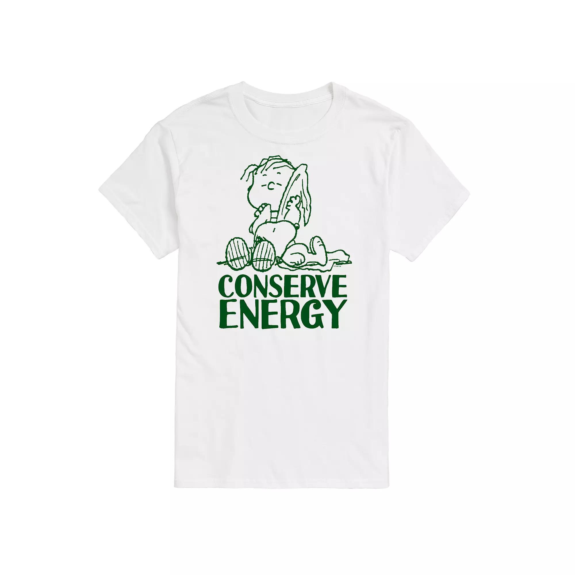 Men's Peanuts Conserve Energy Tee,  Product Image
