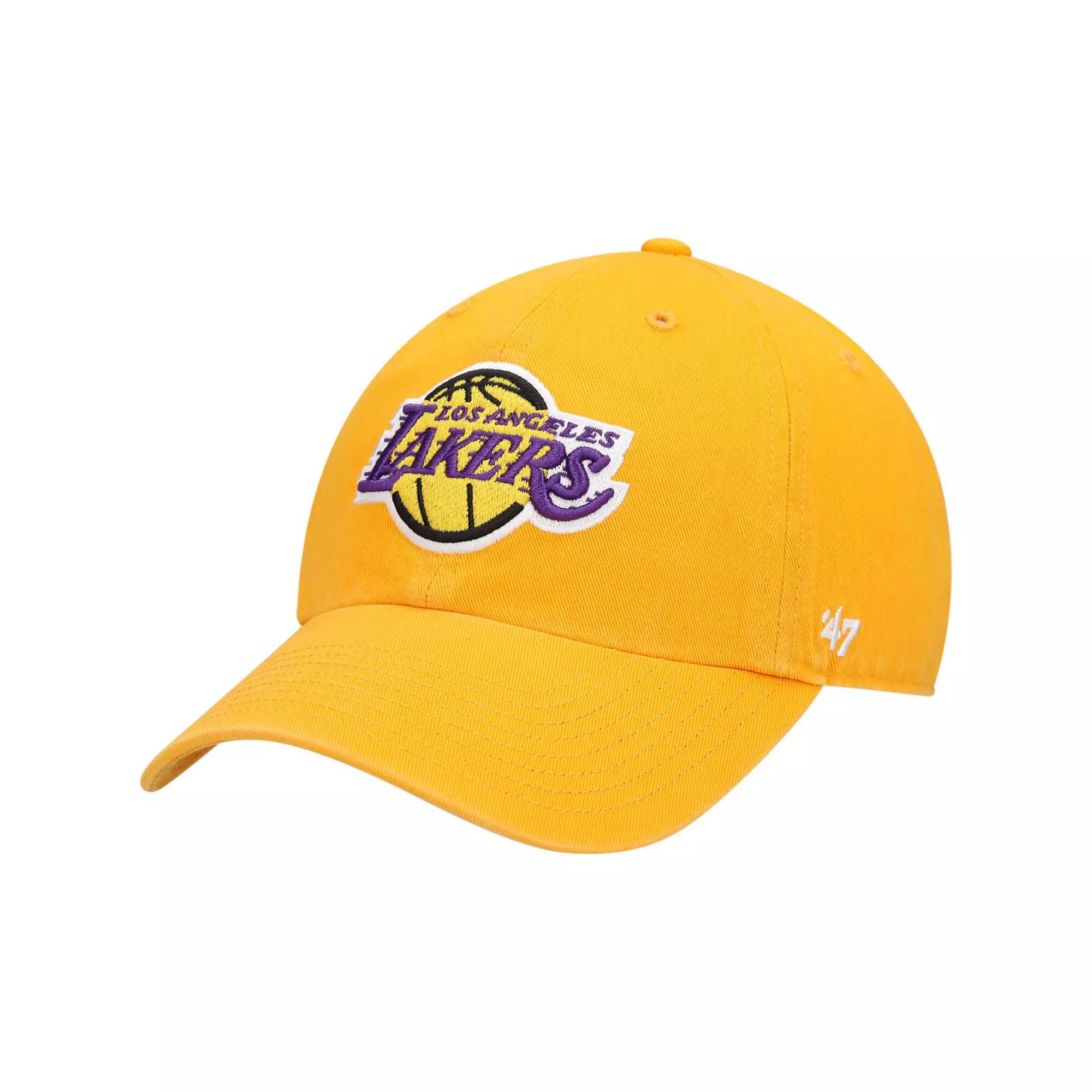 Men's '47 Gold Los Angeles Lakers Clean Up Adjustable Hat Product Image