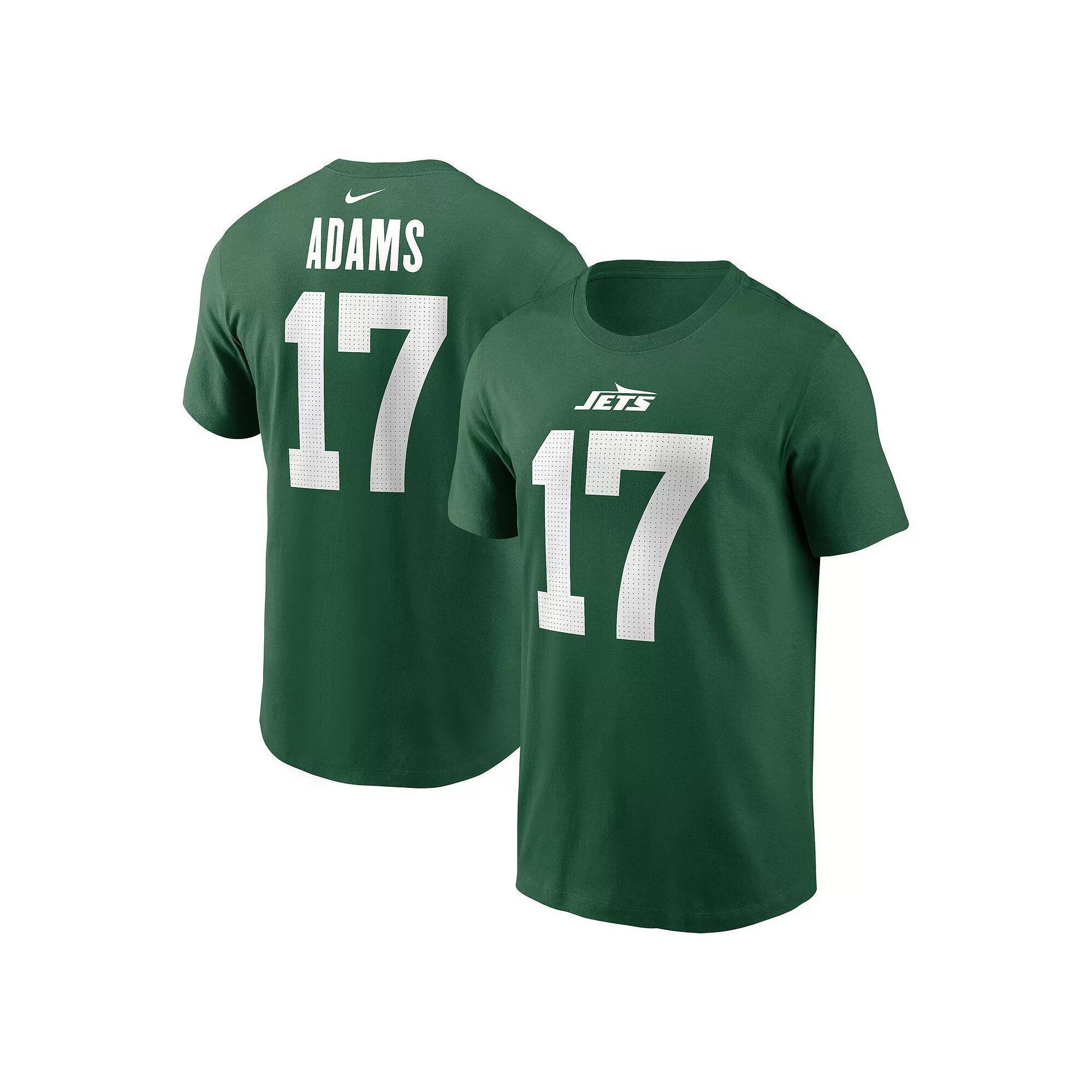 Men's Nike Davante Adams Green New York Jets Name & Number T-Shirt, Size: XL Product Image