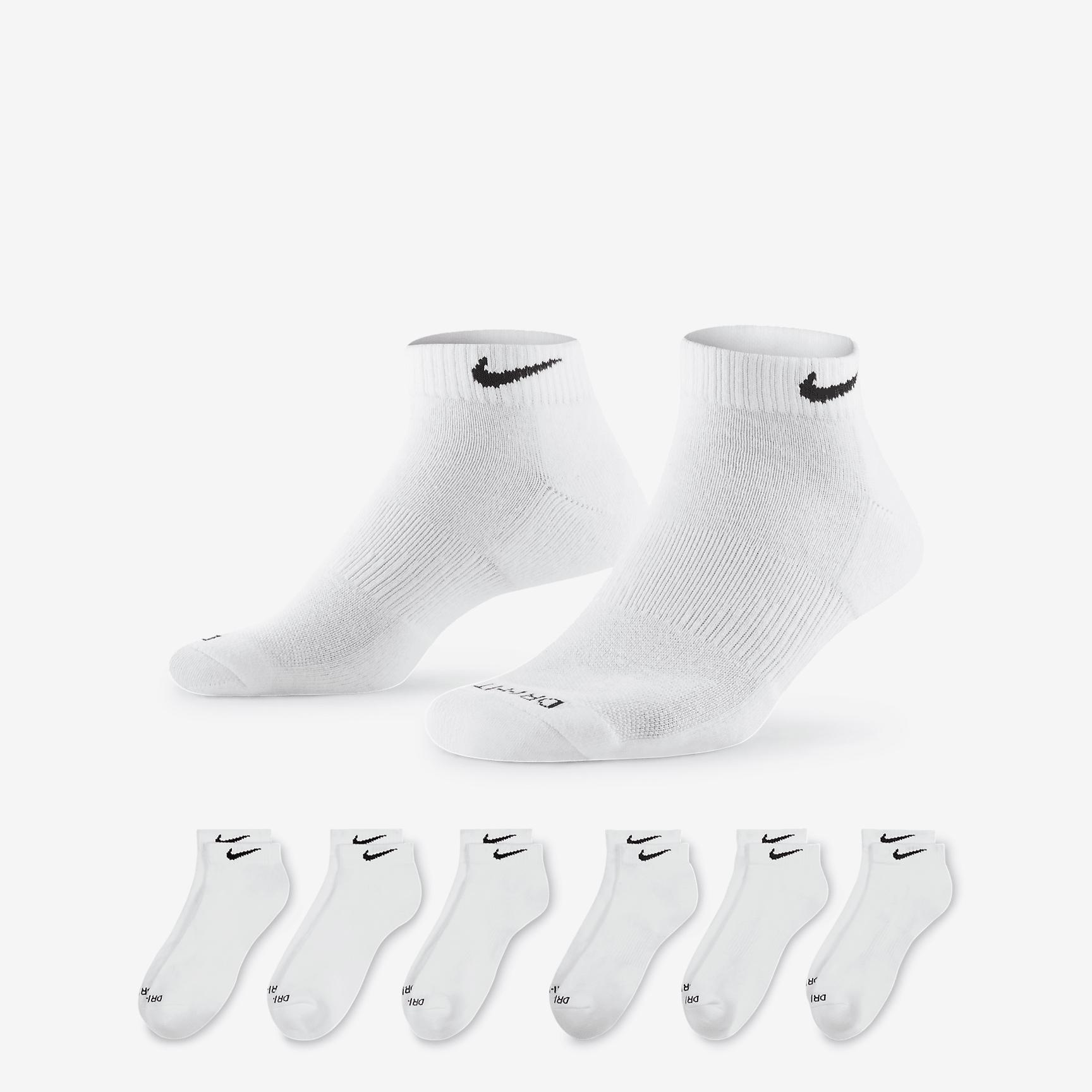 Nike Unisex Everyday Plus Cushioned Training Low Socks (6 Pairs) | SX7042-100 Product Image