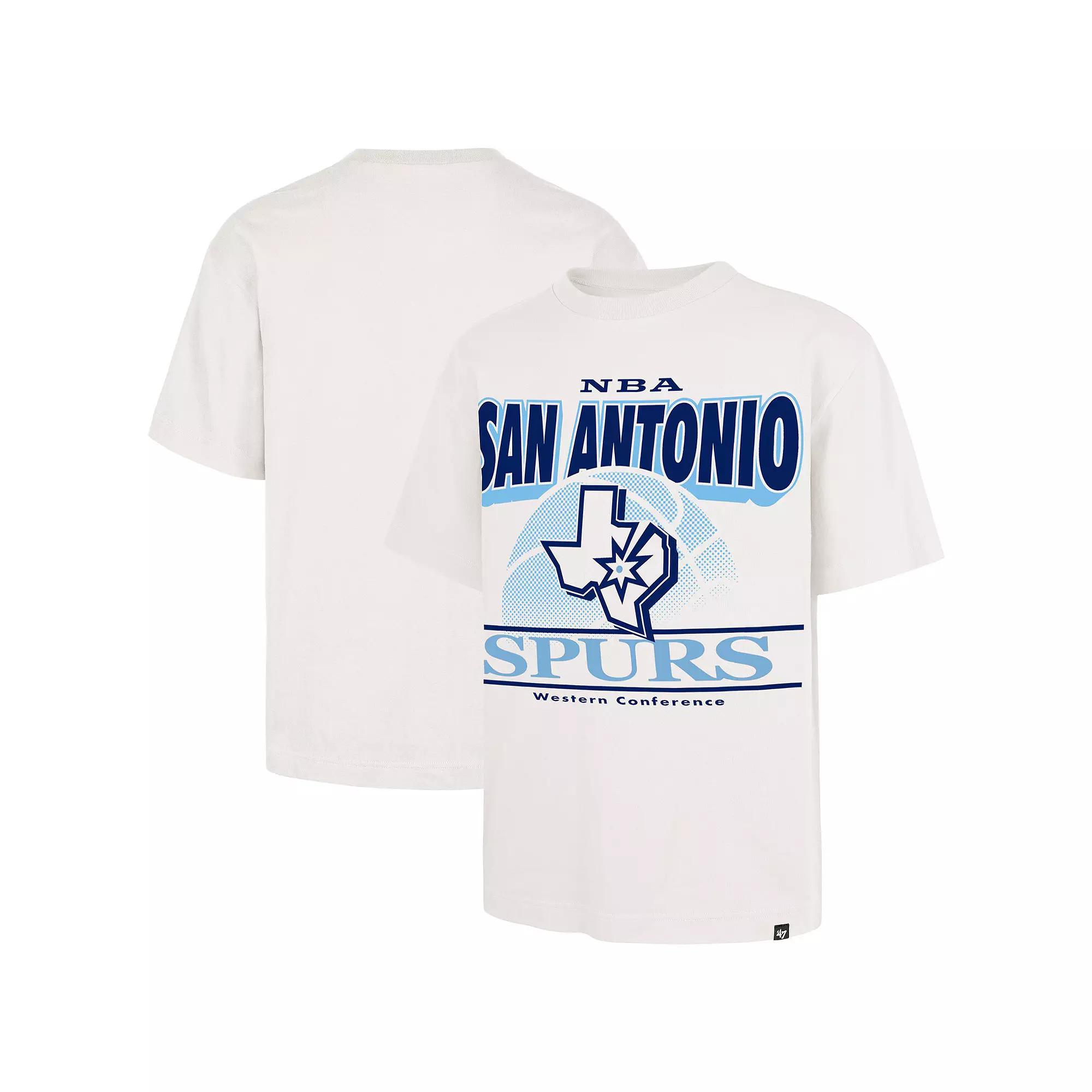 Men's '47 White San Antonio Spurs City Edition Shifty Foundation T-Shirt,  Product Image