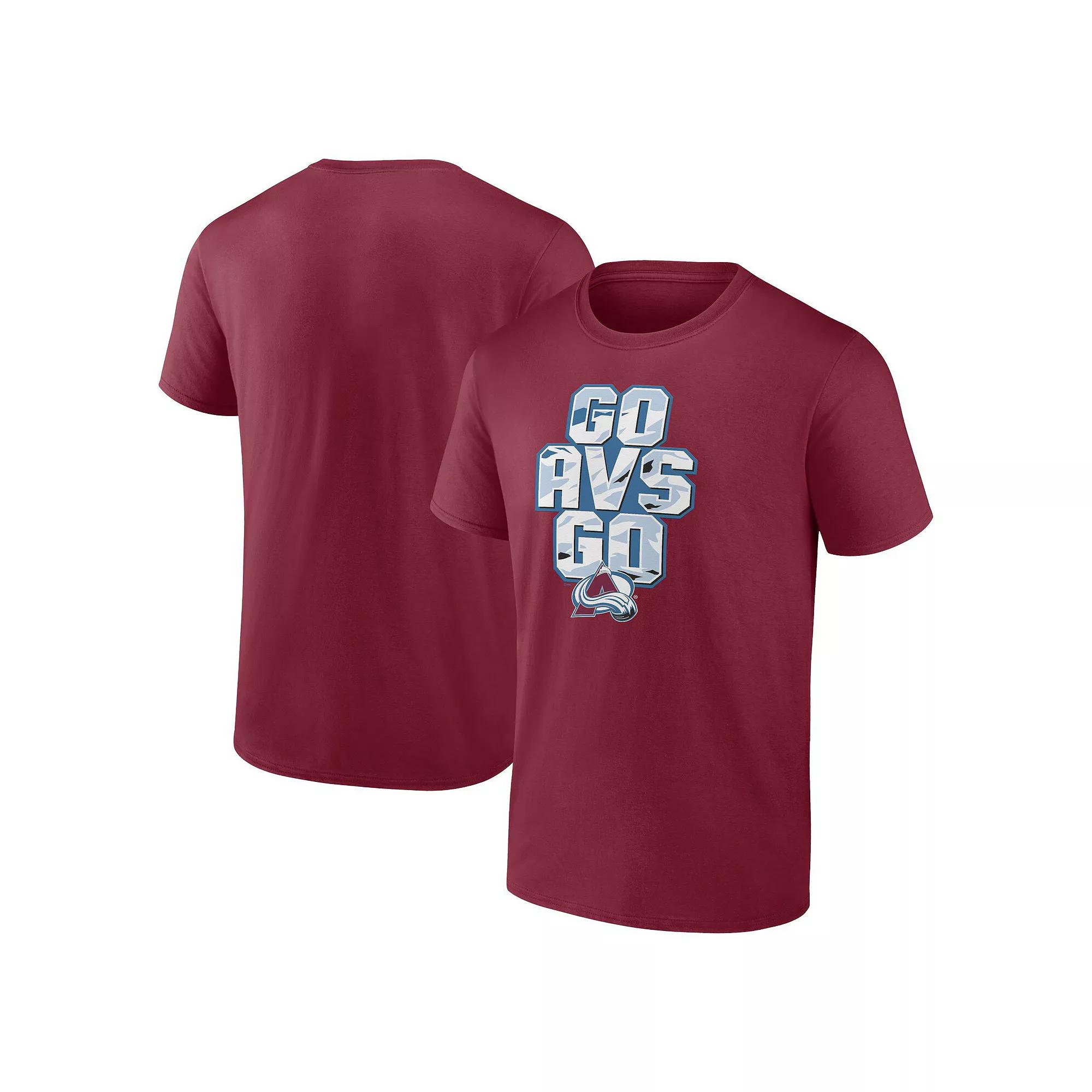 Men's Fanatics Burgundy Colorado Avalanche Local T-Shirt,  Product Image