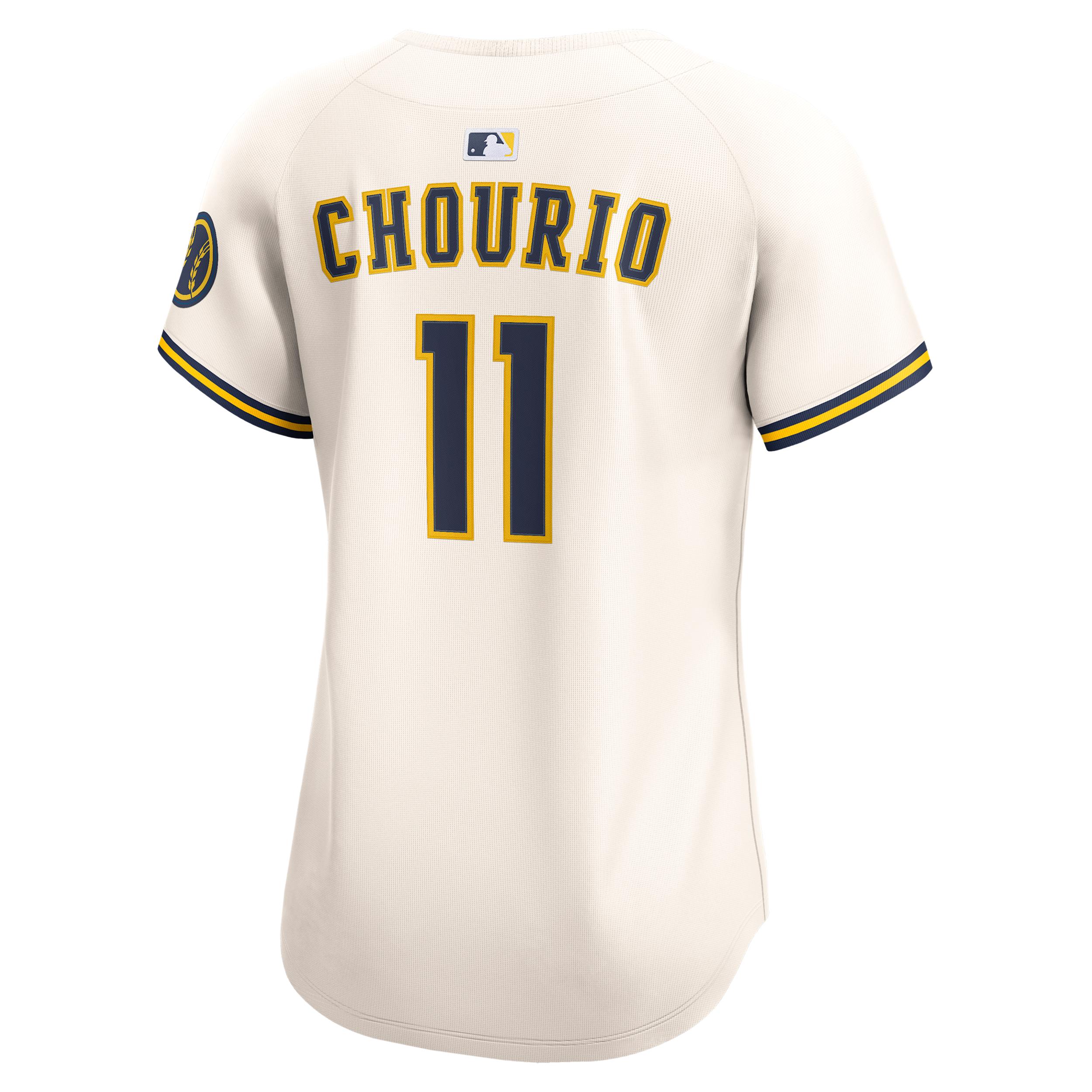 Jackson Chourio Milwaukee Brewers Womens Nike Womens Dri-FIT ADV MLB Limited Jersey | LM2WMZHOMZ9-71E Product Image